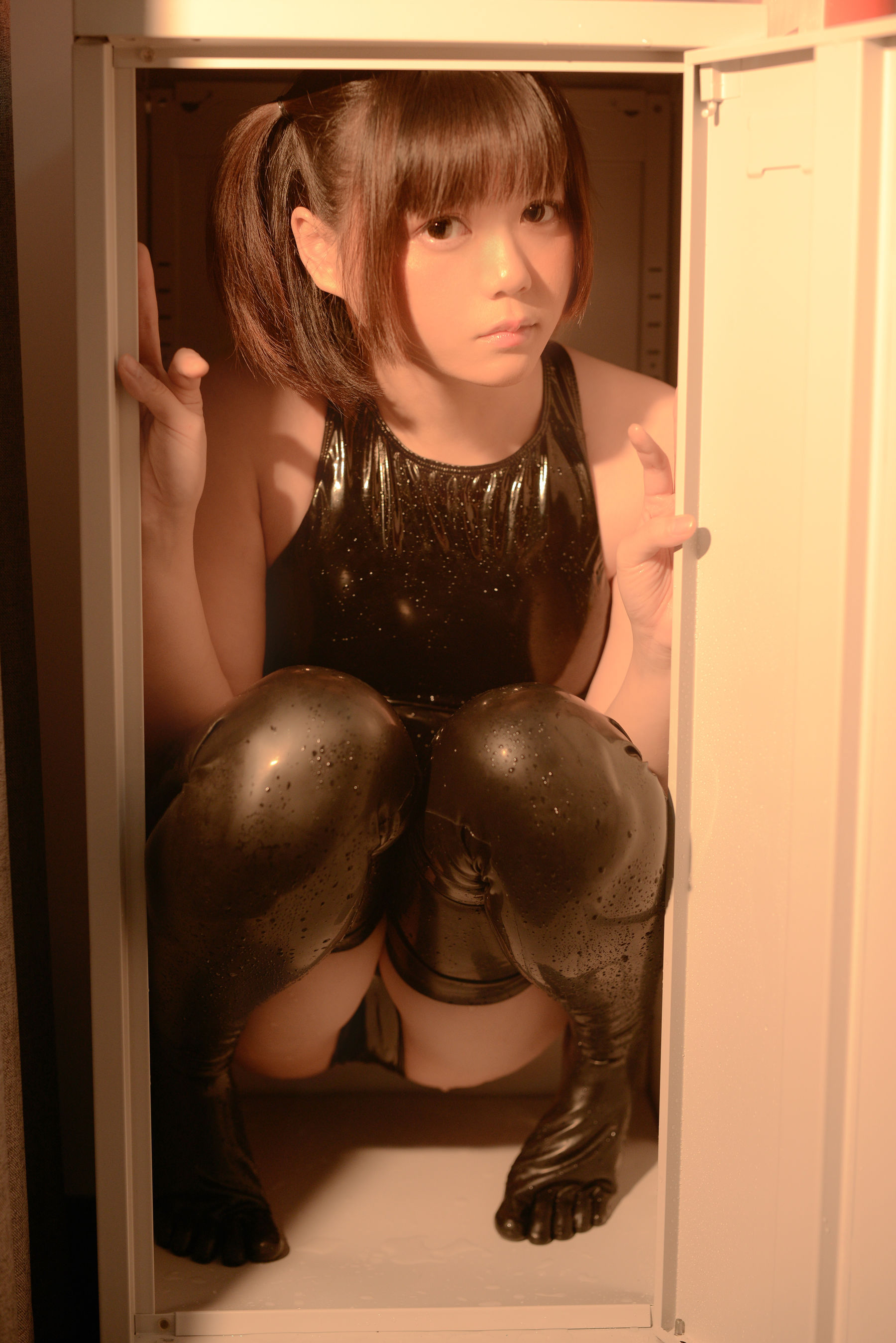 [Cosplay] きょう肉肉 Vol.18 Latex Catsuit Girl ラテックス