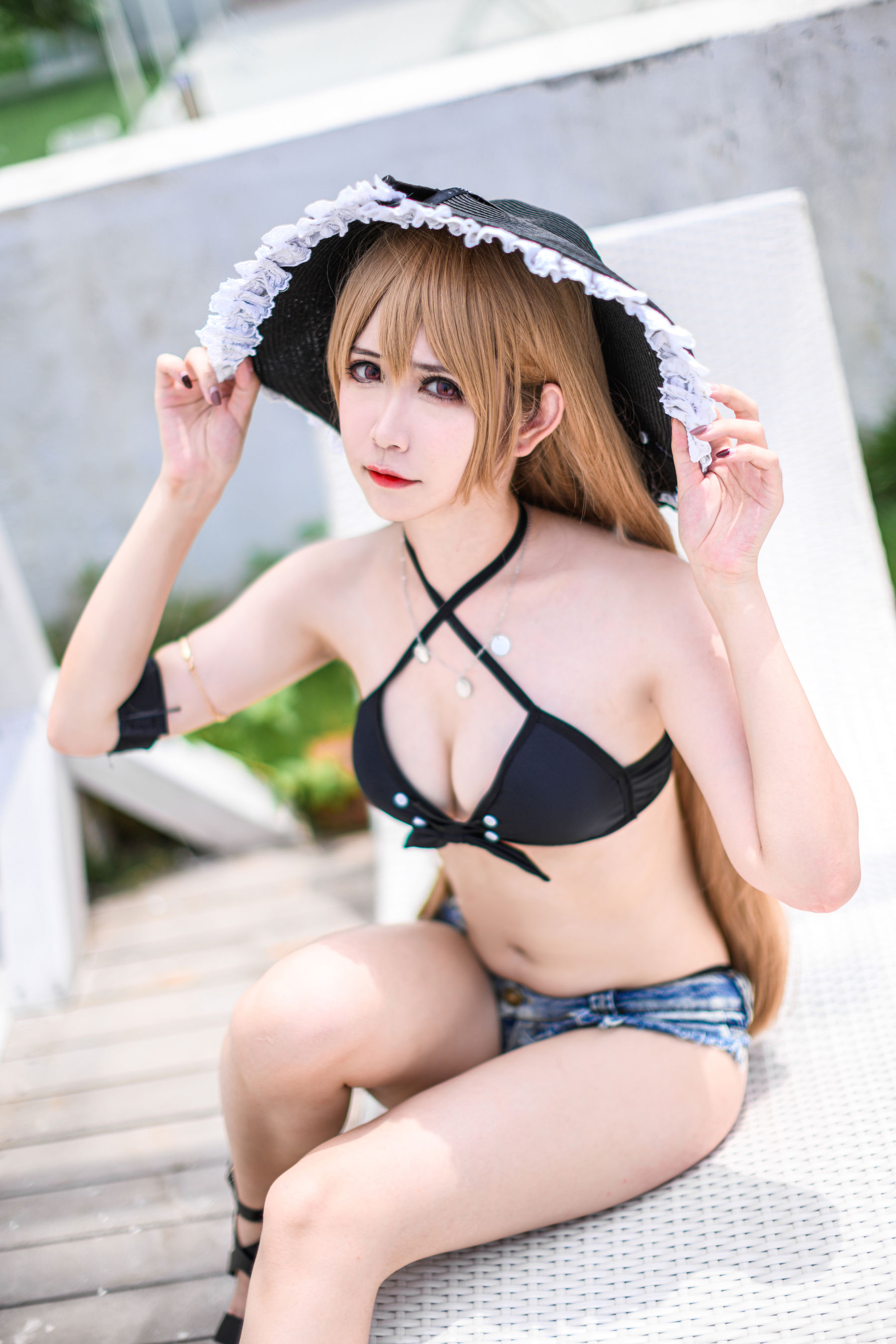 [Cosplay] 动漫博主阮邑_Fairy - 让巴尔泳装