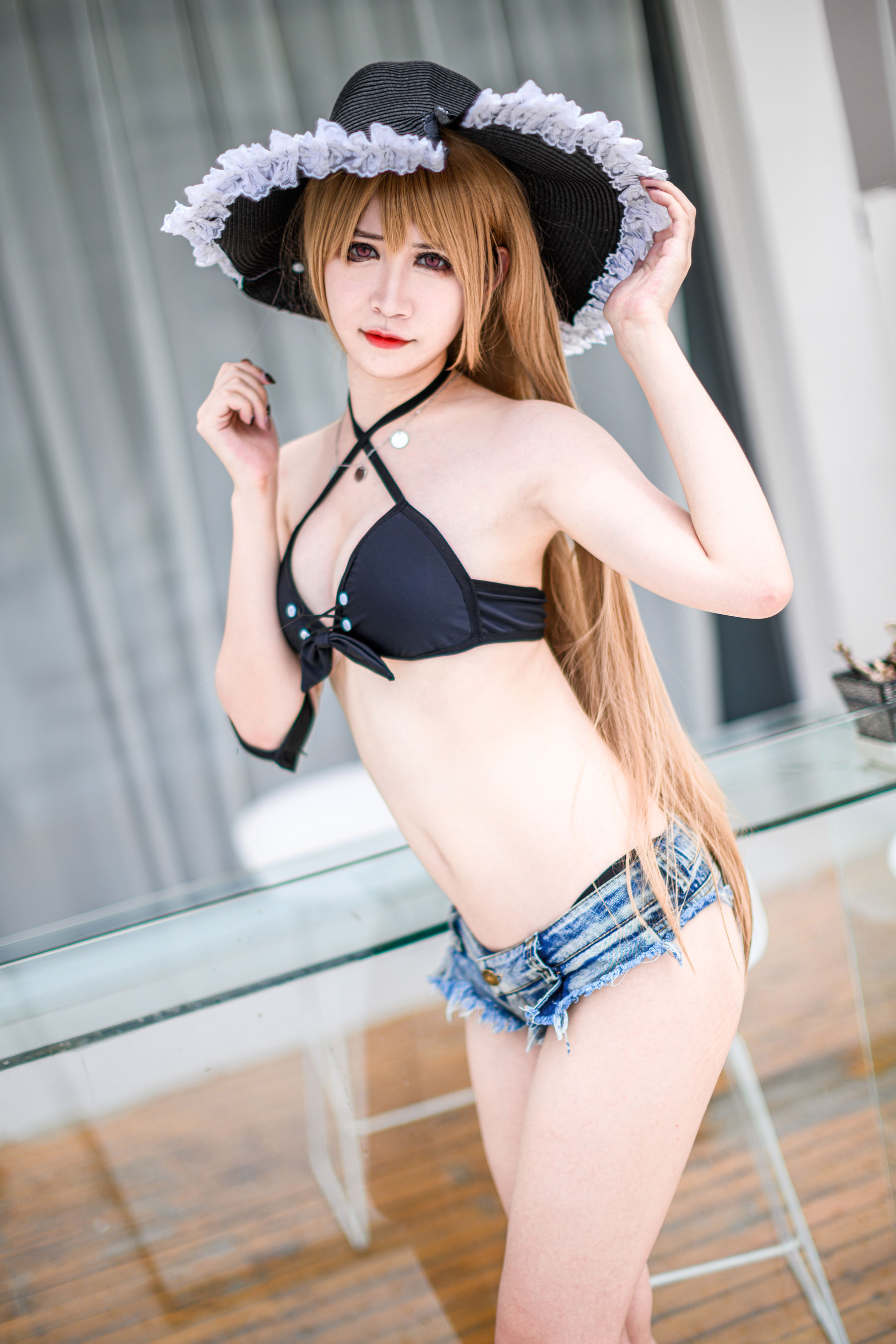 [Cosplay] 动漫博主阮邑_Fairy - 让巴尔泳装