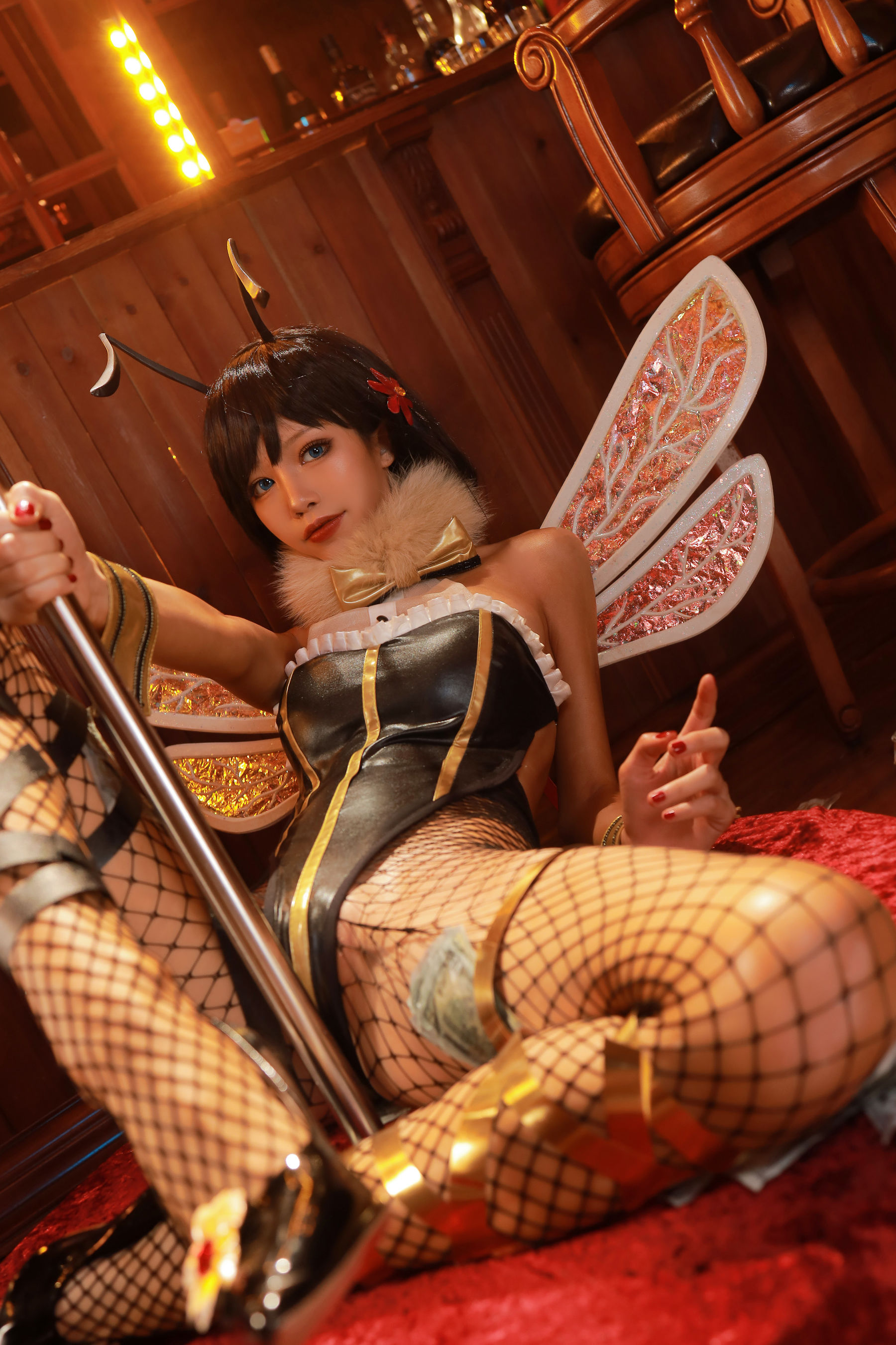 [Cosplay] 动漫博主水淼aqua - 黑皮蜜蜂