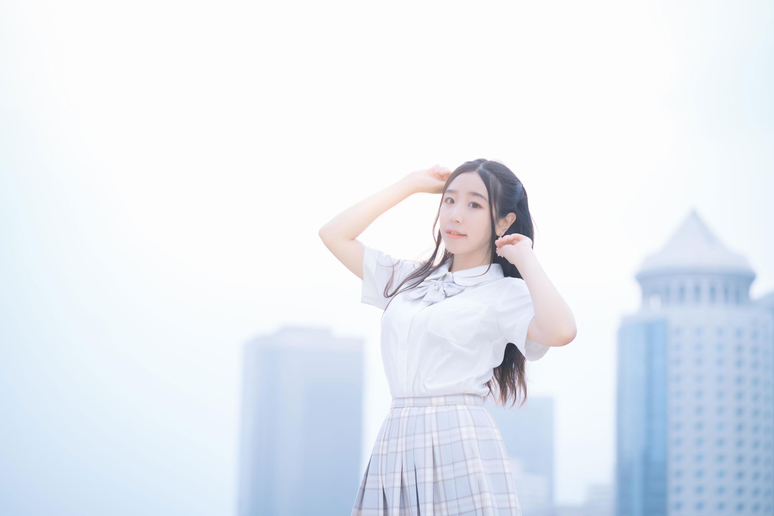 [Cosplay] 动漫博主穆零Mu0 - 天台jk