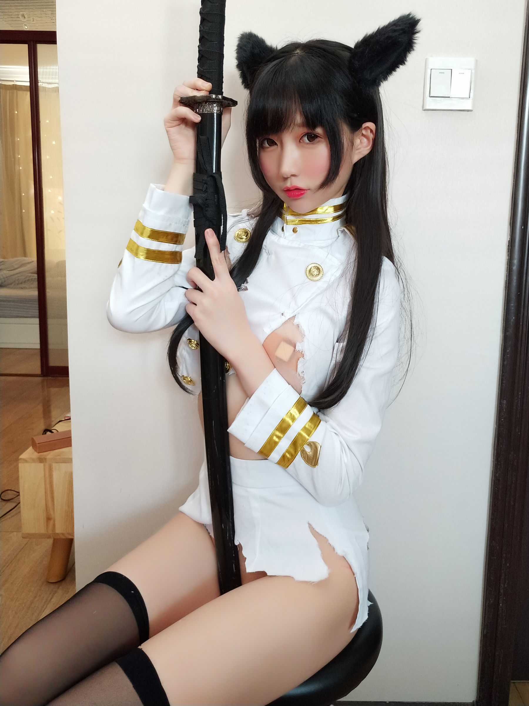 [Cosplay] NAGISA魔物喵[fantia] - 戦損愛宕