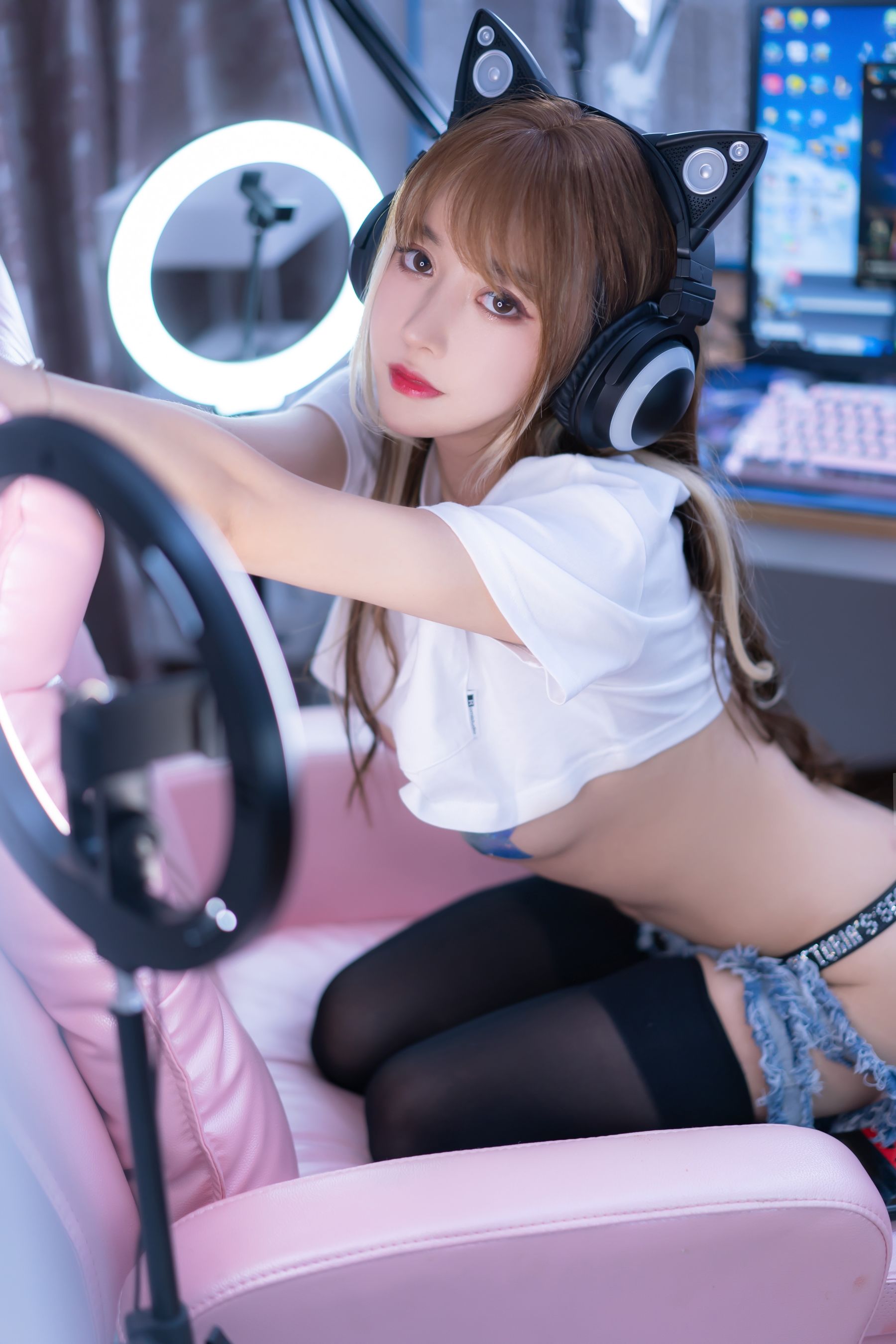 [Cosplay] 斗鱼米线线sama - 电竞猫咪