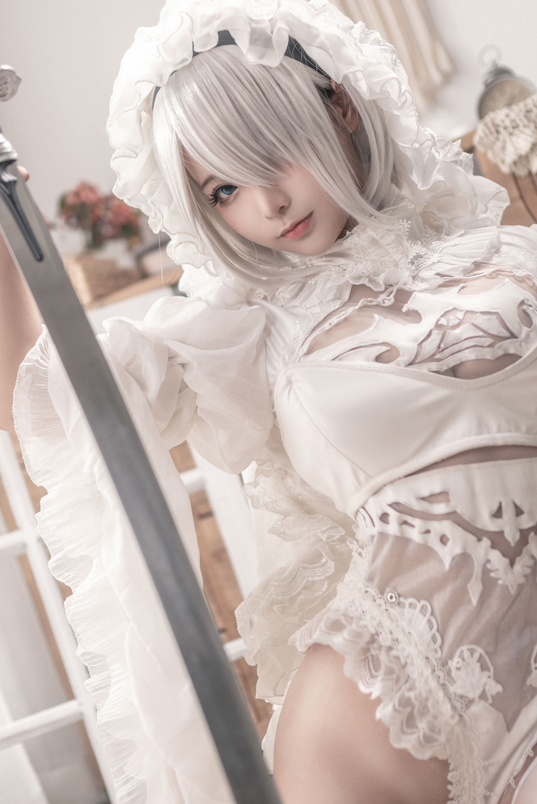 [Cosplay] 动漫博主蠢沫沫 - 尼尔纪元 白花嫁