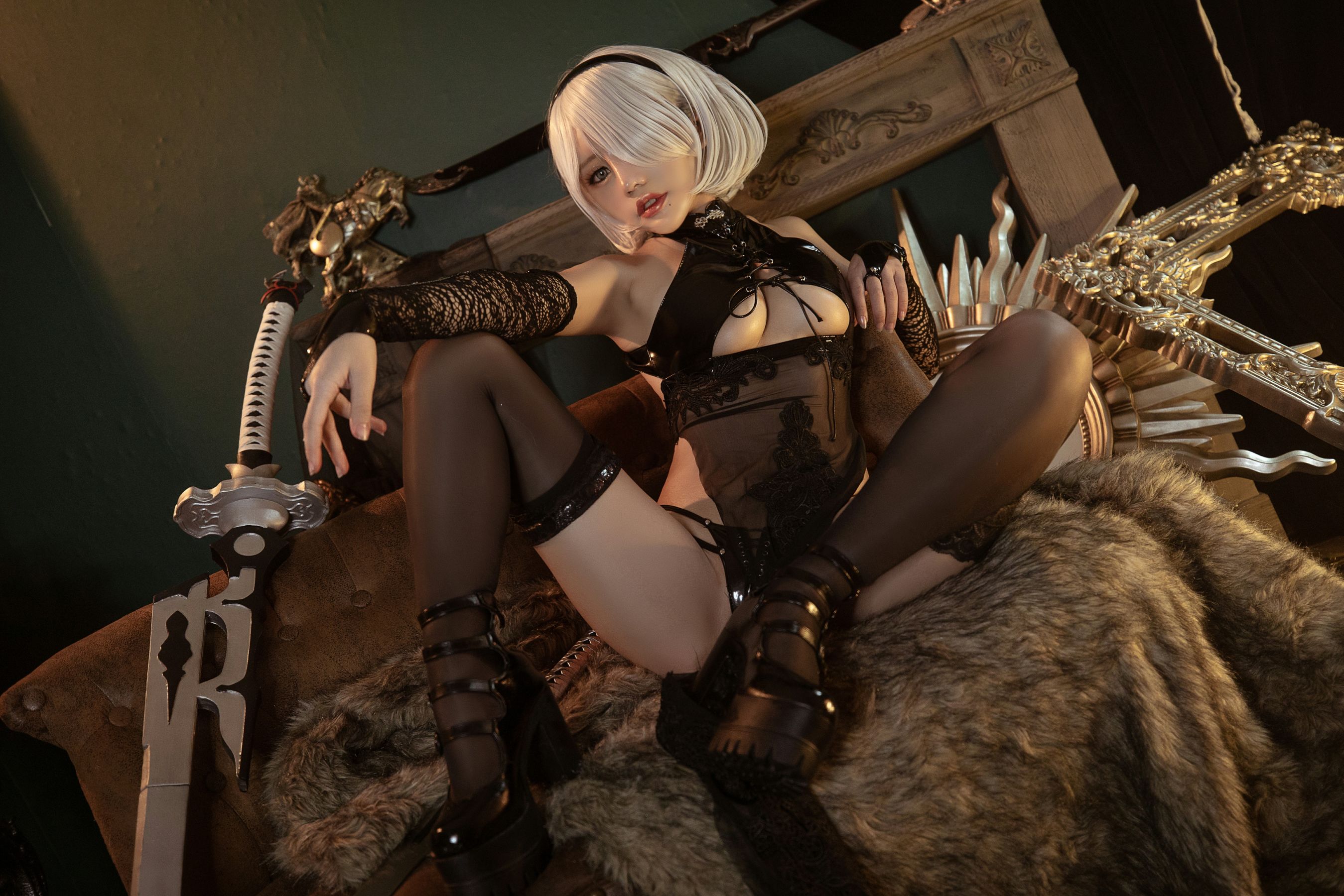 [Cosplay] 一笑芳香沁 - 2B黑花嫁