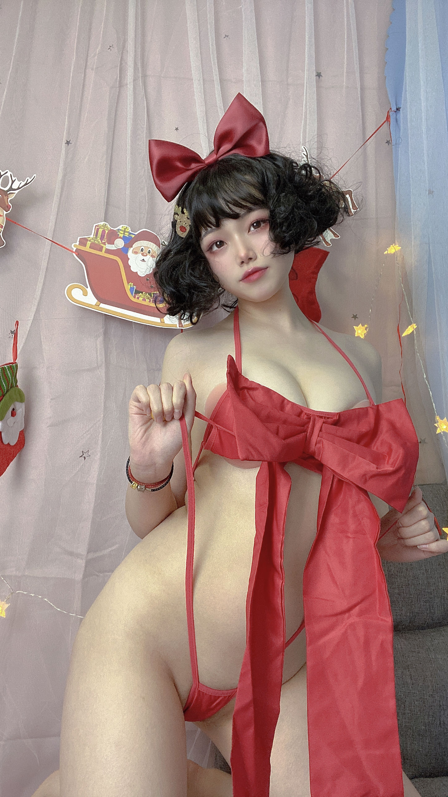 [Cosplay] 七月喵子 - 迟到的圣诞节