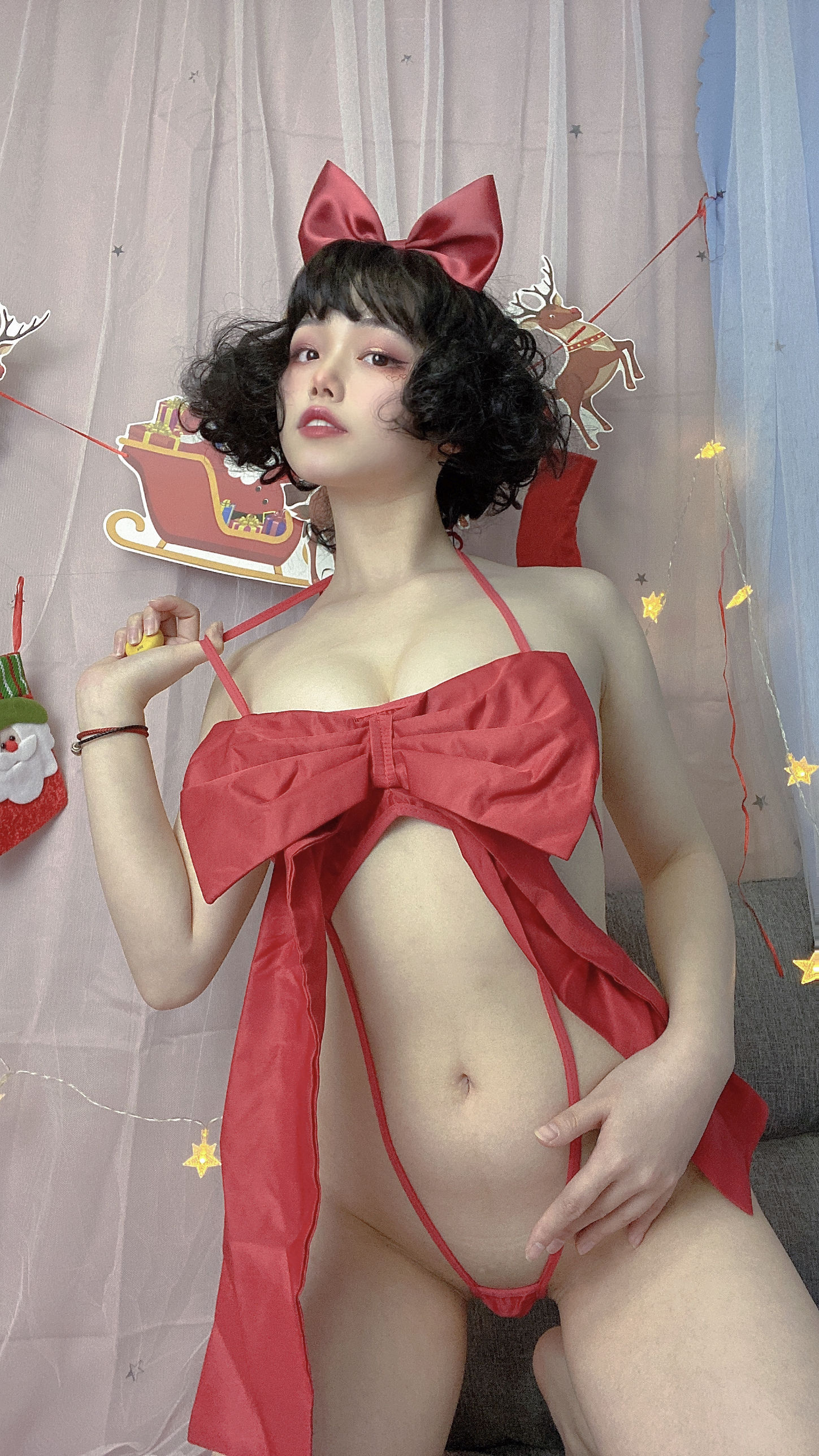 [Cosplay] 七月喵子 - 迟到的圣诞节