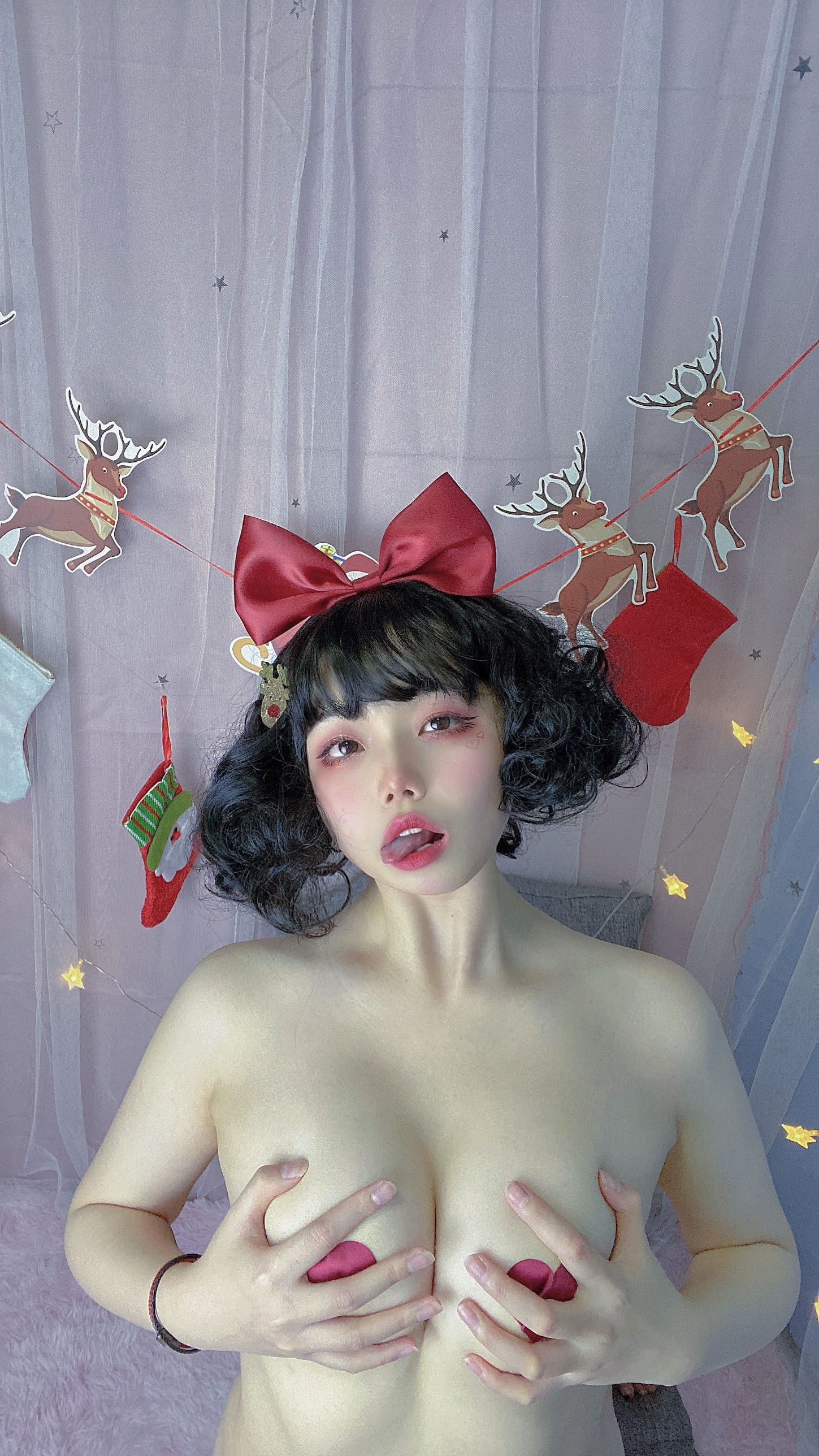 [Cosplay] 七月喵子 - 迟到的圣诞节