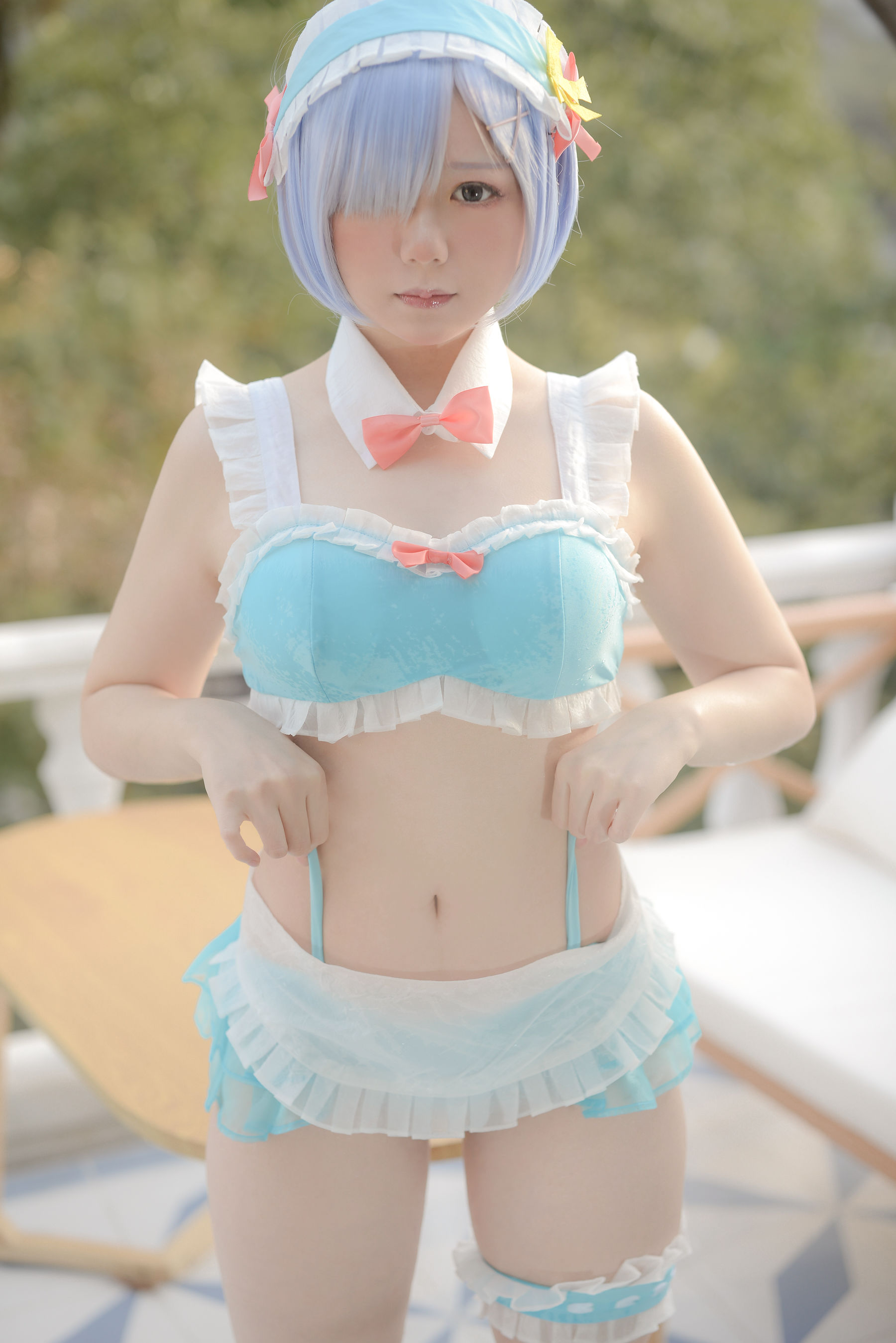 [Cosplay] きょう肉肉 Vol.20 屋外プールにいる