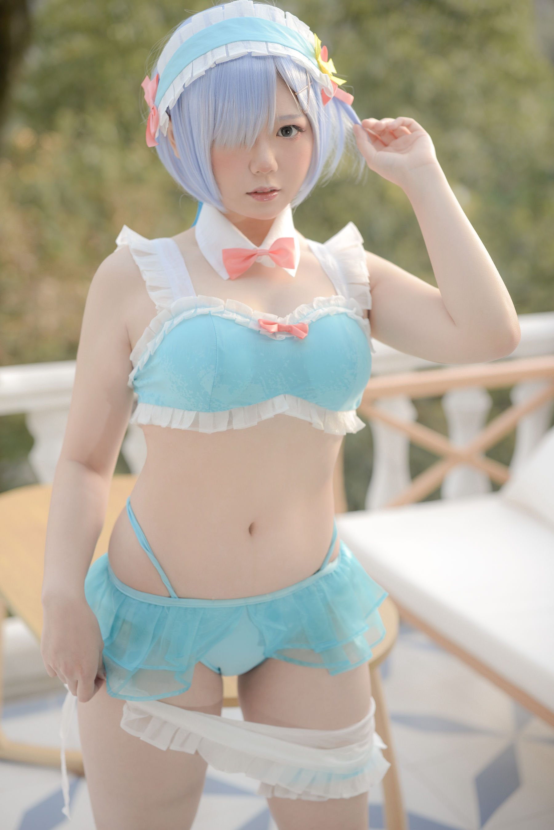 [Cosplay] きょう肉肉 Vol.20 屋外プールにいる