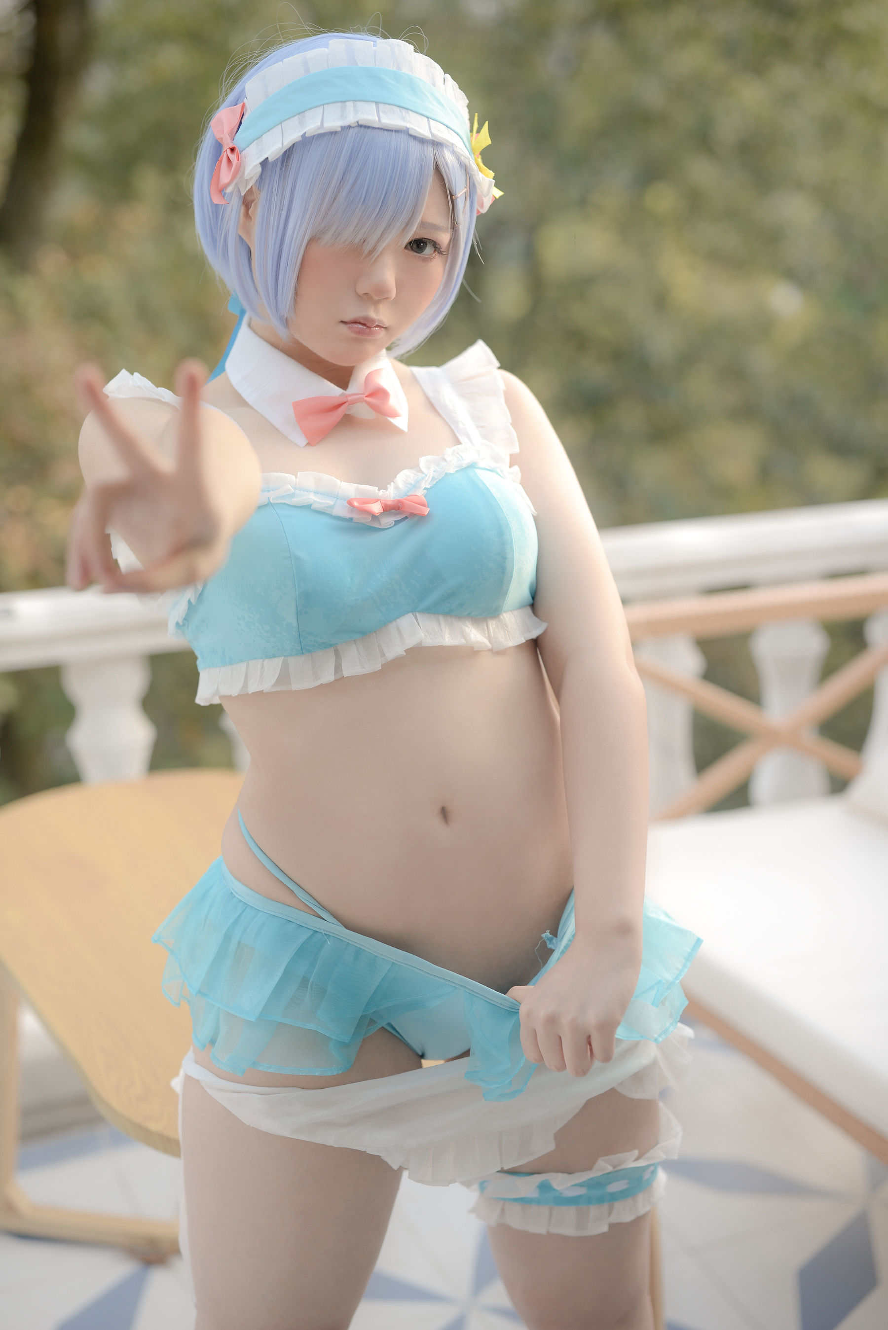 [Cosplay] きょう肉肉 Vol.20 屋外プールにいる