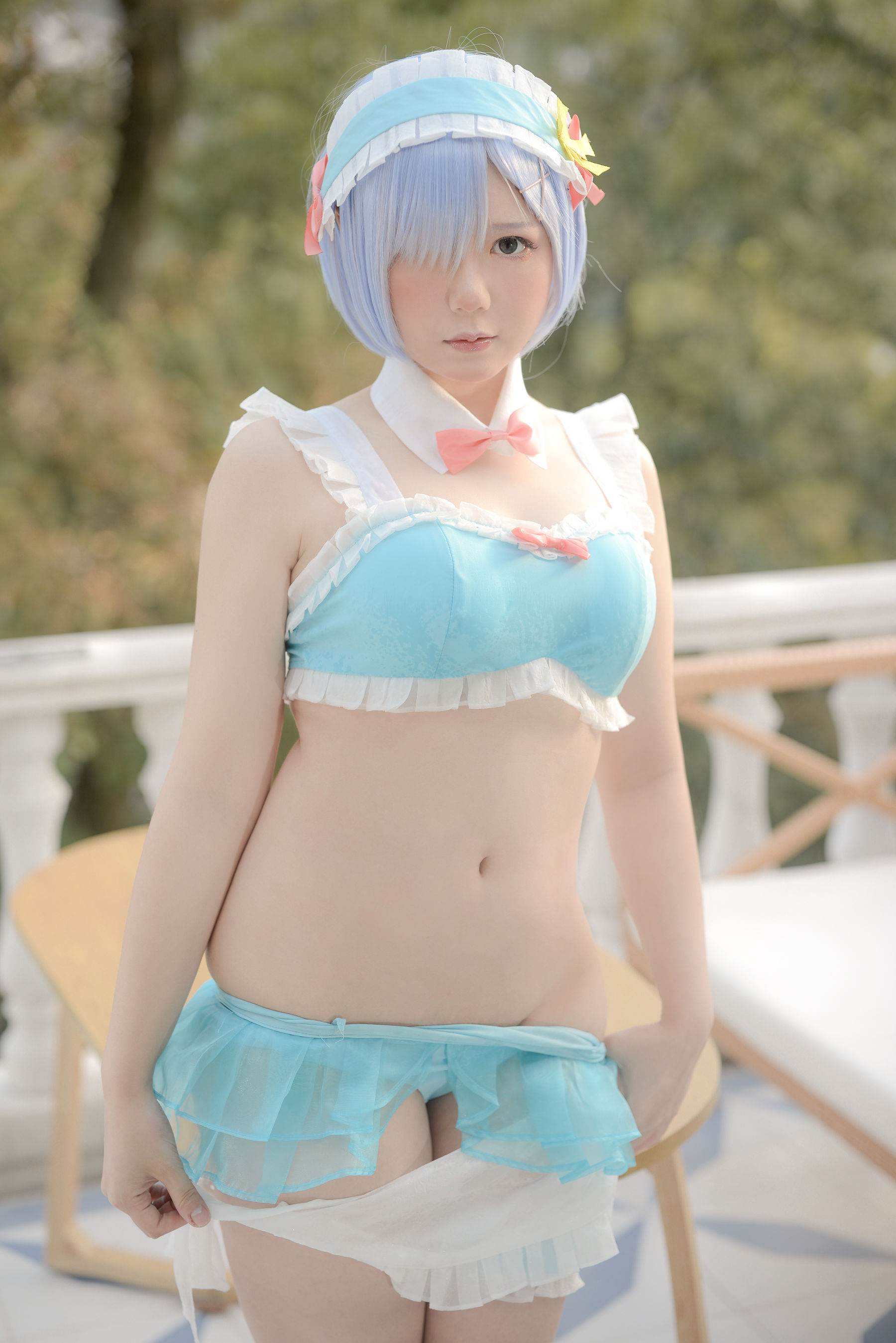 [Cosplay] きょう肉肉 Vol.20 屋外プールにいる
