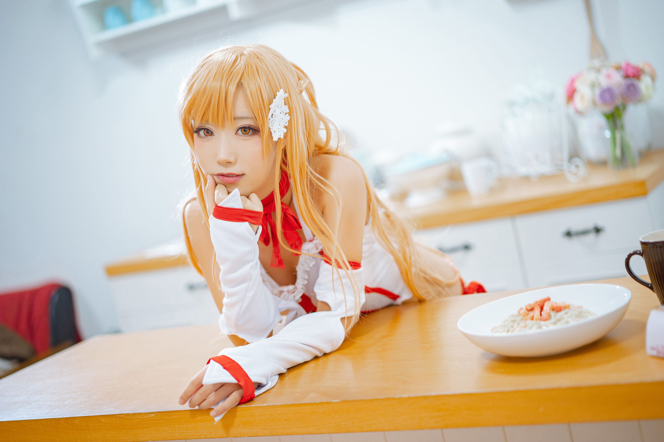 [Cosplay] 动漫博主切切celia - 亚丝娜内衣