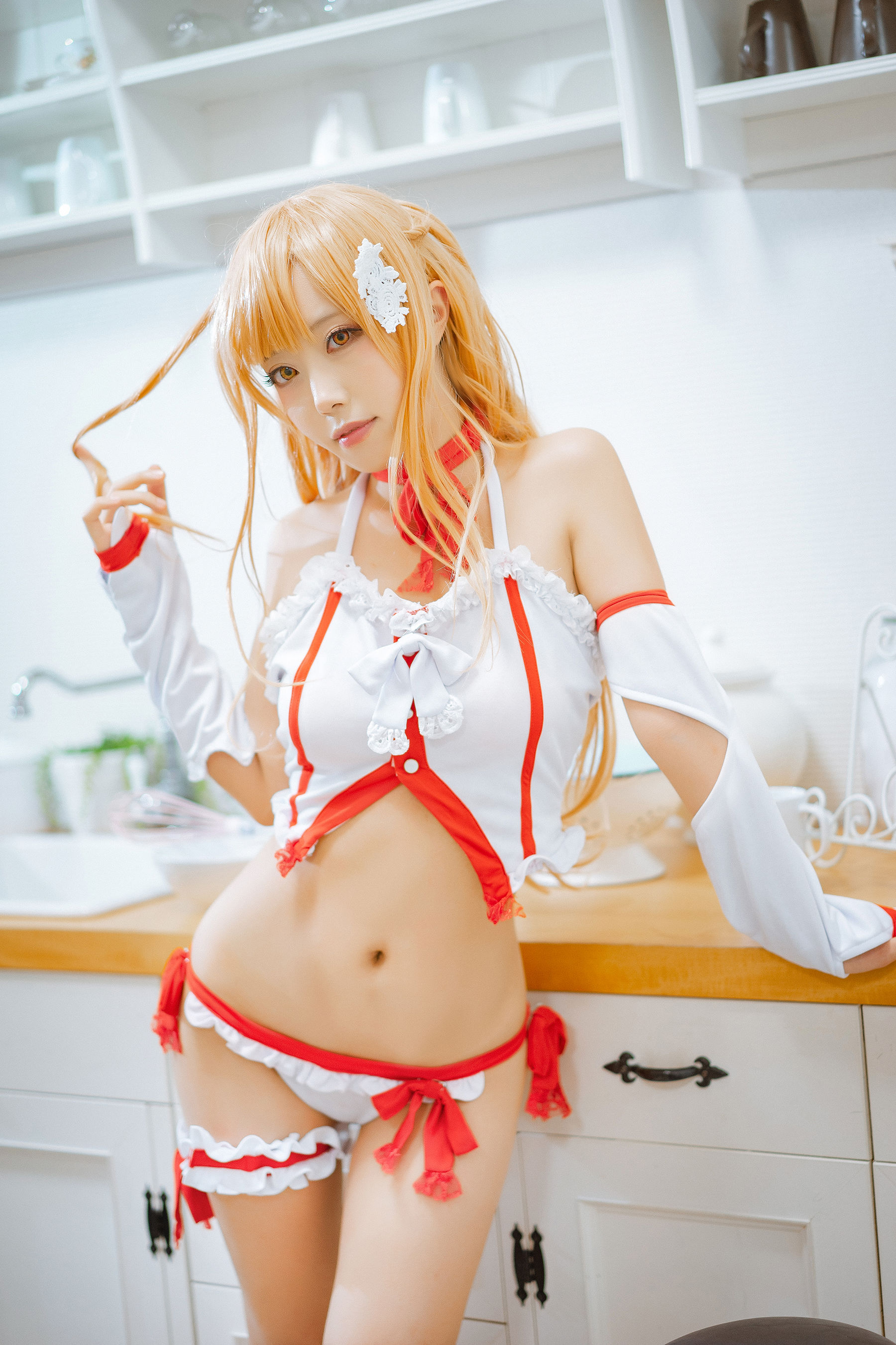 [Cosplay] 动漫博主切切celia - 亚丝娜内衣