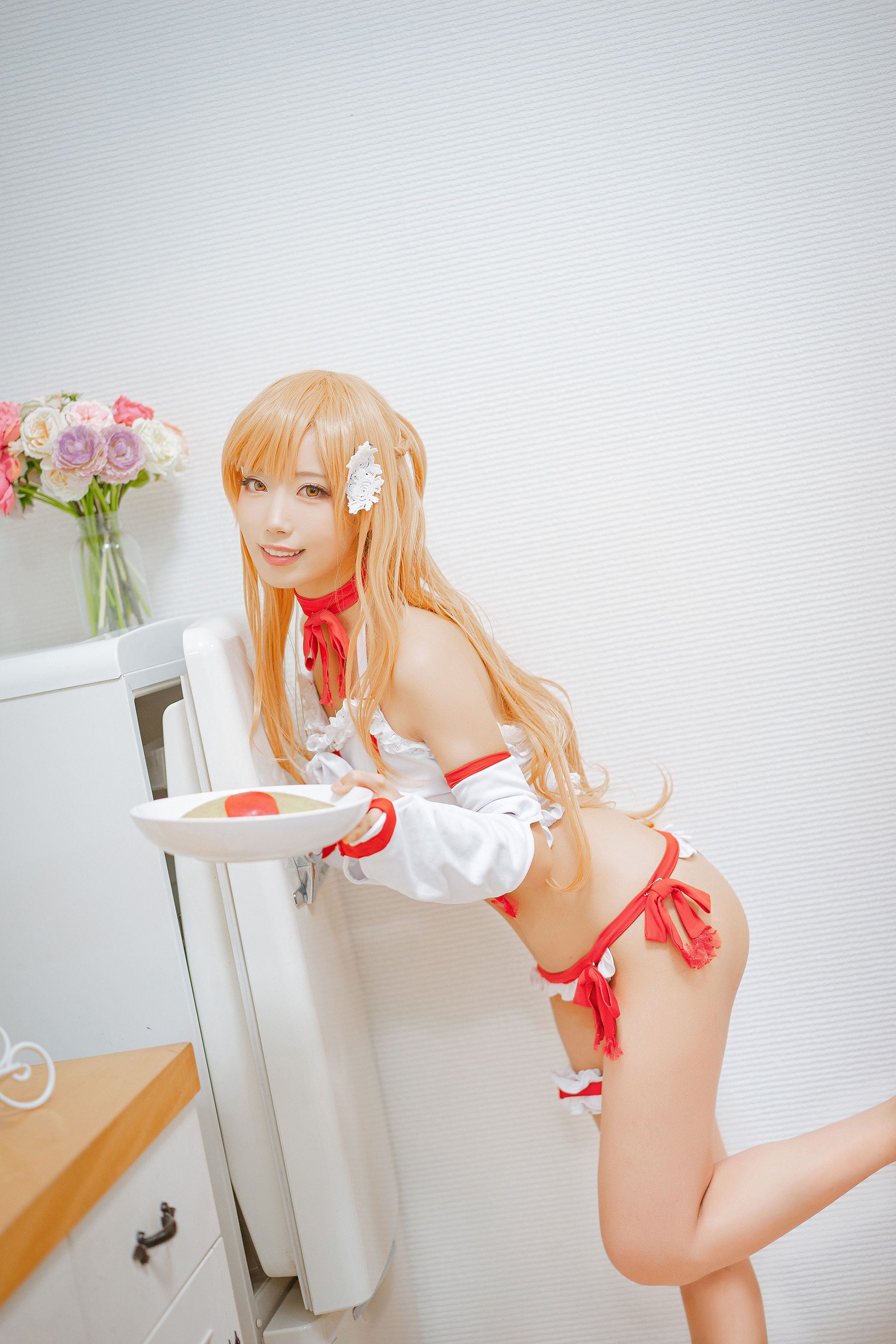 [Cosplay] 动漫博主切切celia - 亚丝娜内衣