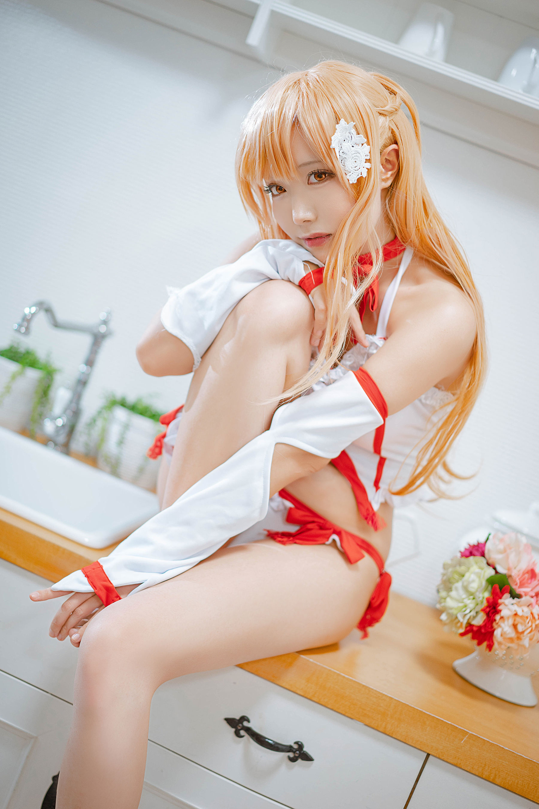 [Cosplay] 动漫博主切切celia - 亚丝娜内衣