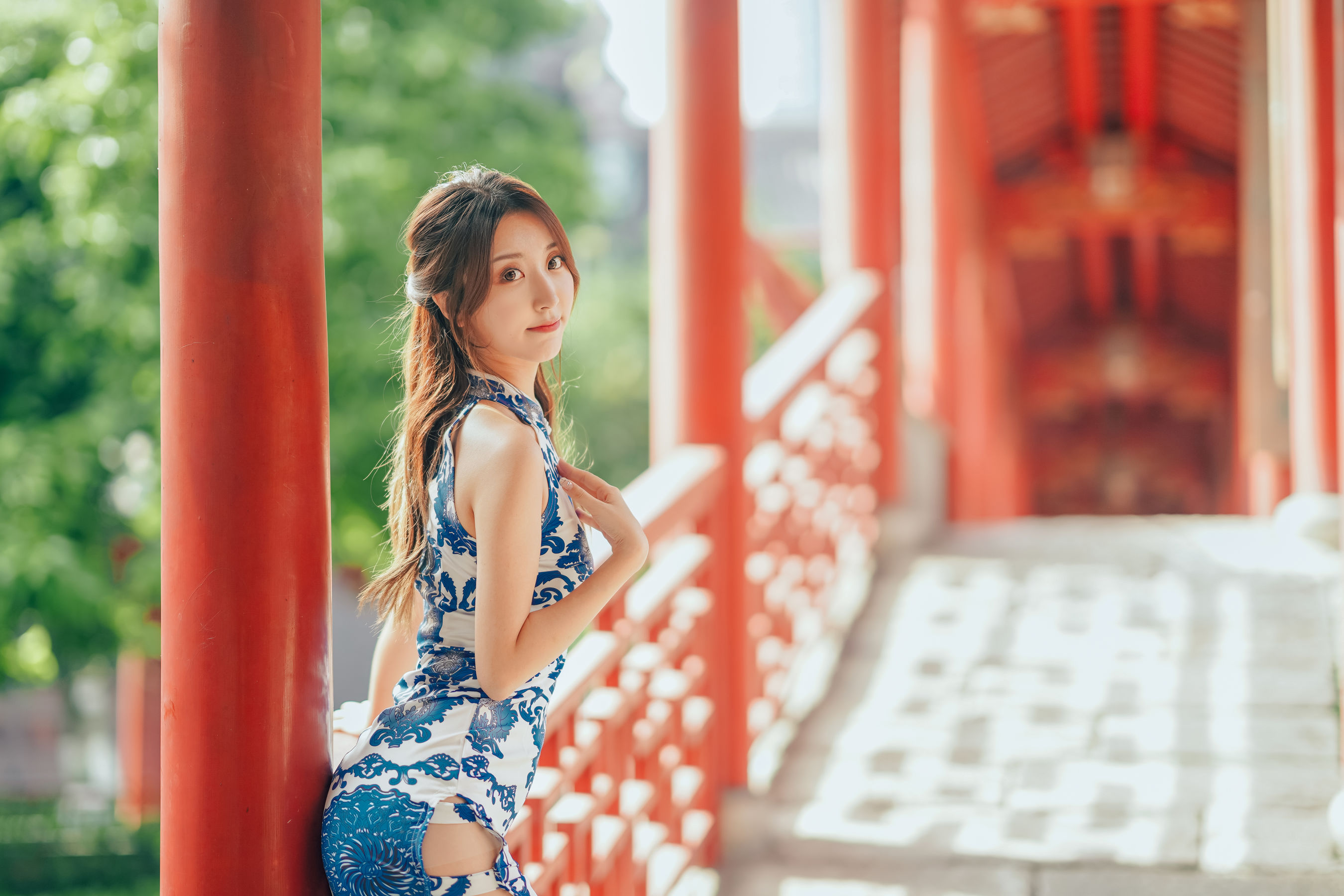 [Cosplay] 人气Coser黑川 - 青花旗袍