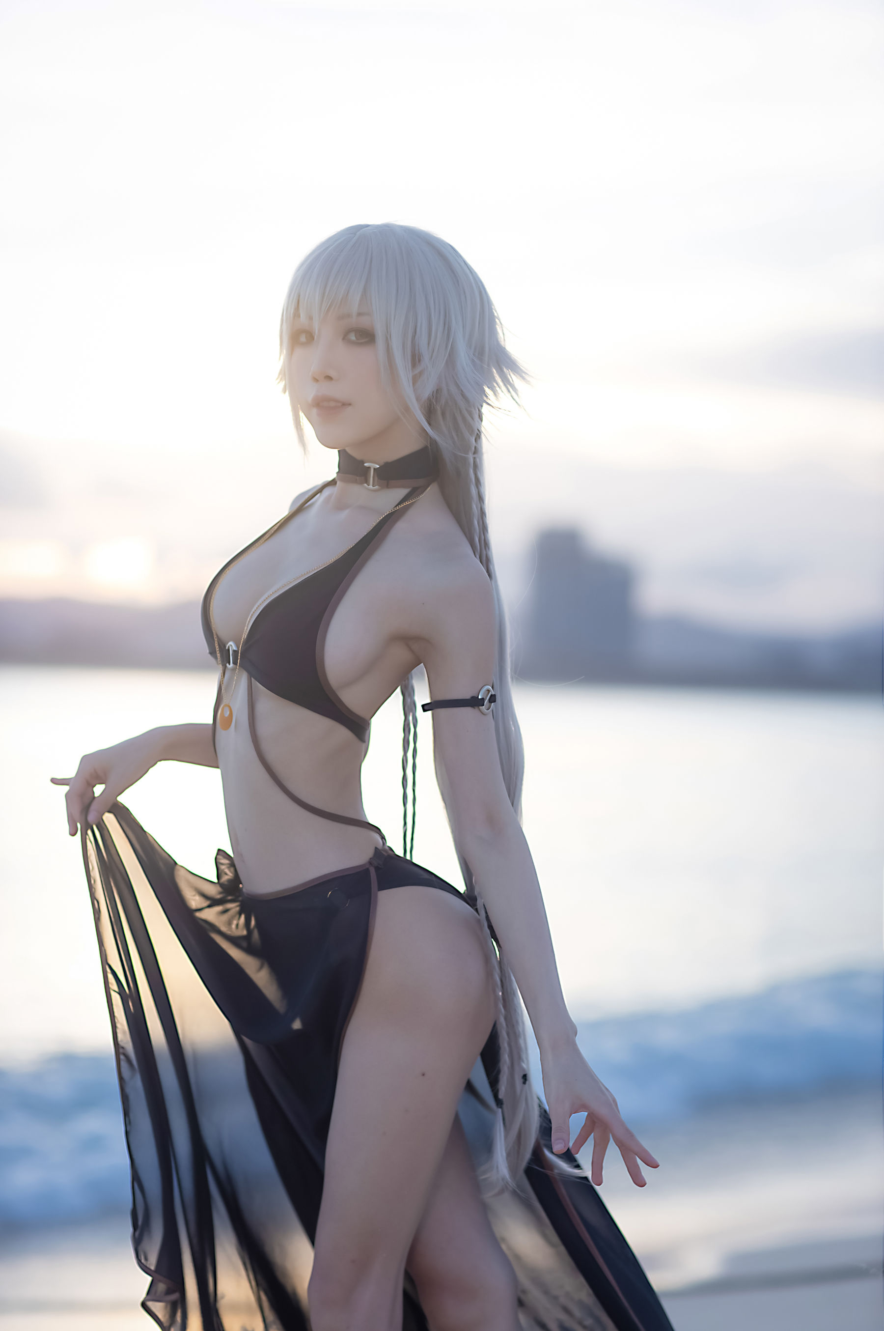 [Cosplay] 动漫博主水淼aqua - 贞德泳装