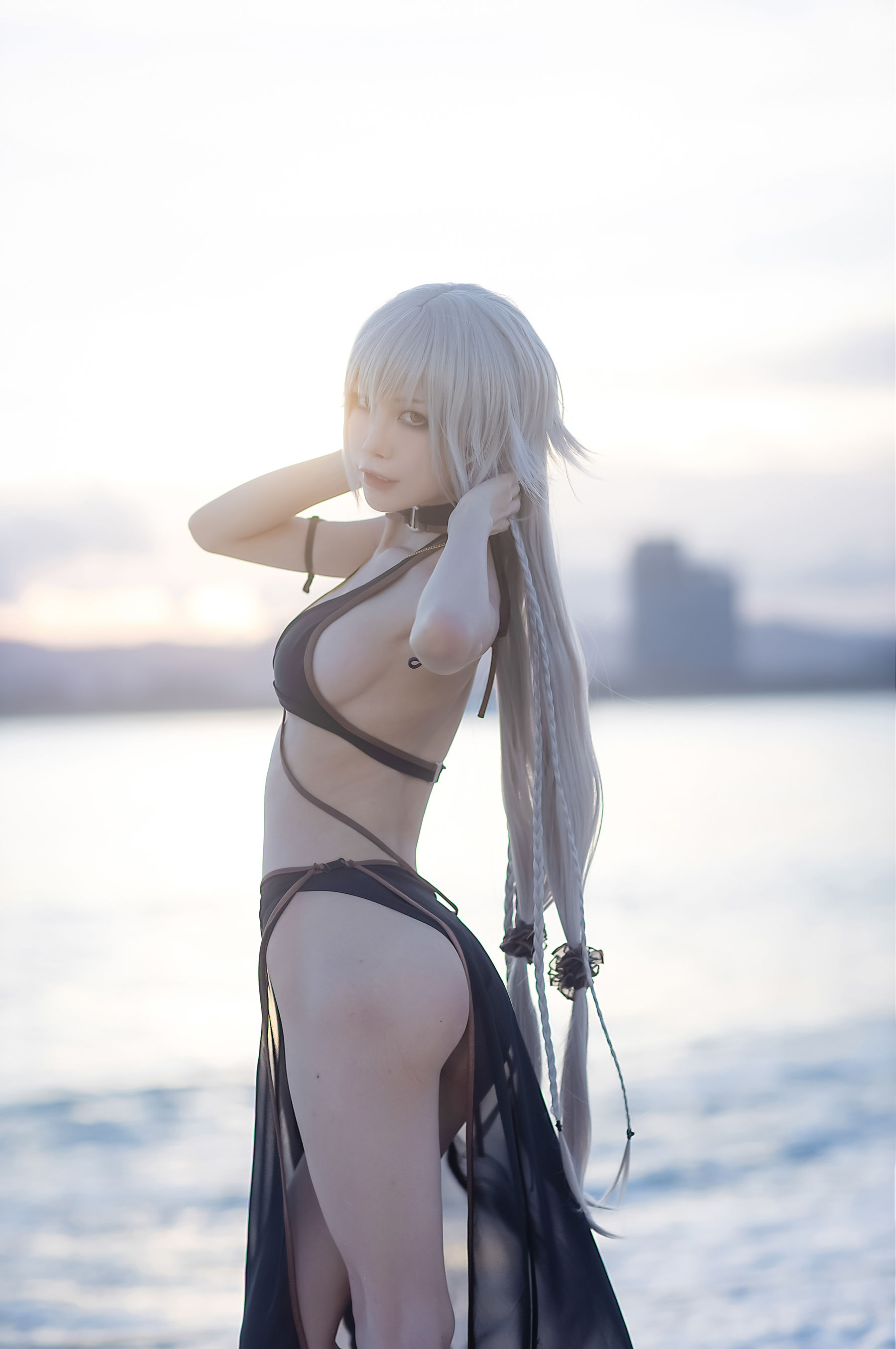 [Cosplay] 动漫博主水淼aqua - 贞德泳装
