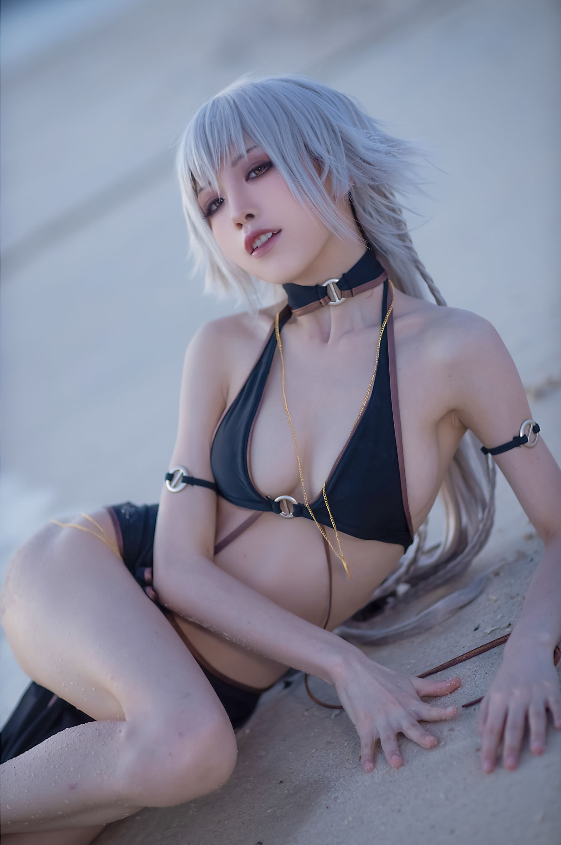 [Cosplay] 动漫博主水淼aqua - 贞德泳装