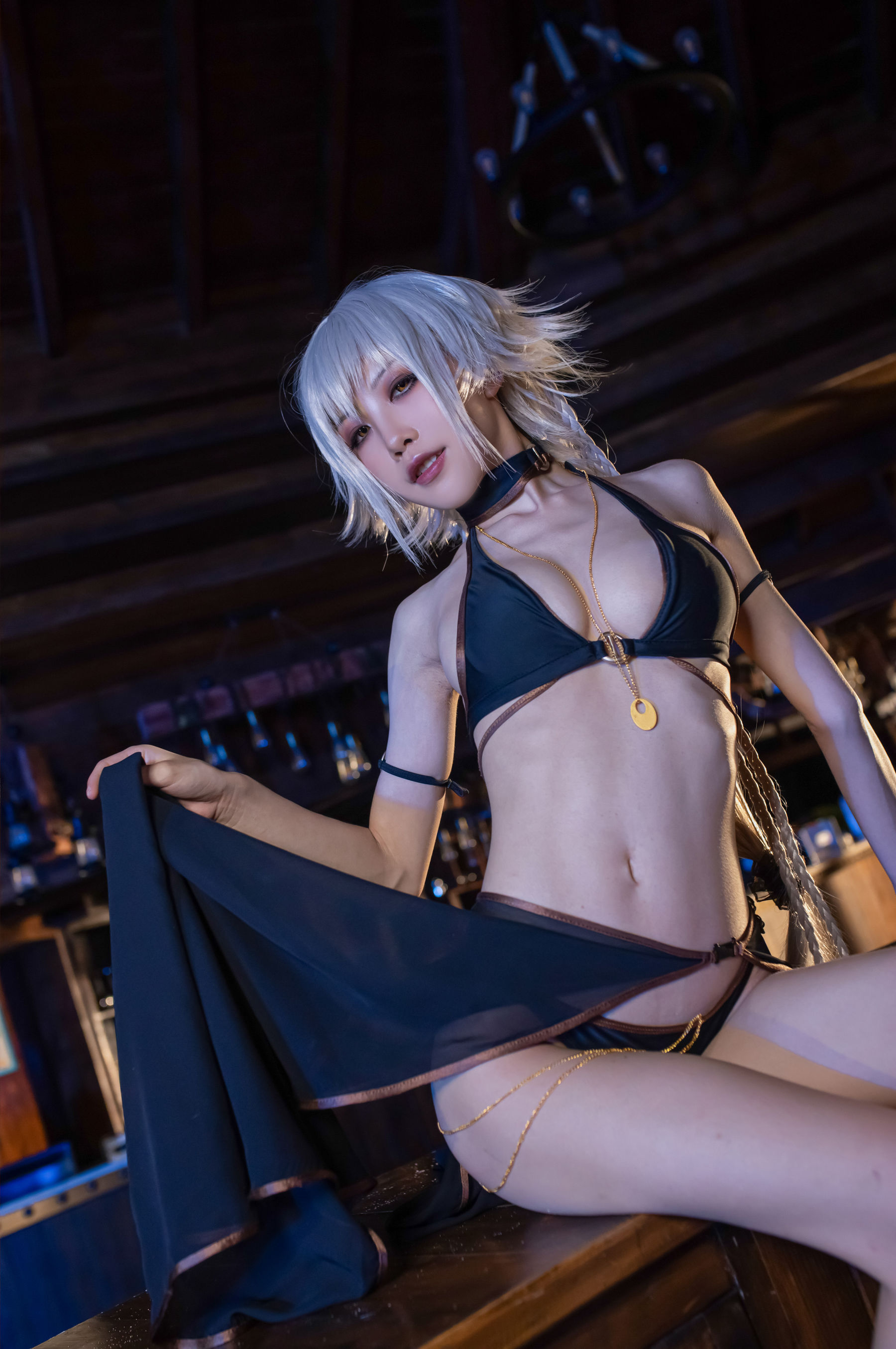 [Cosplay] 动漫博主水淼aqua - 贞德泳装