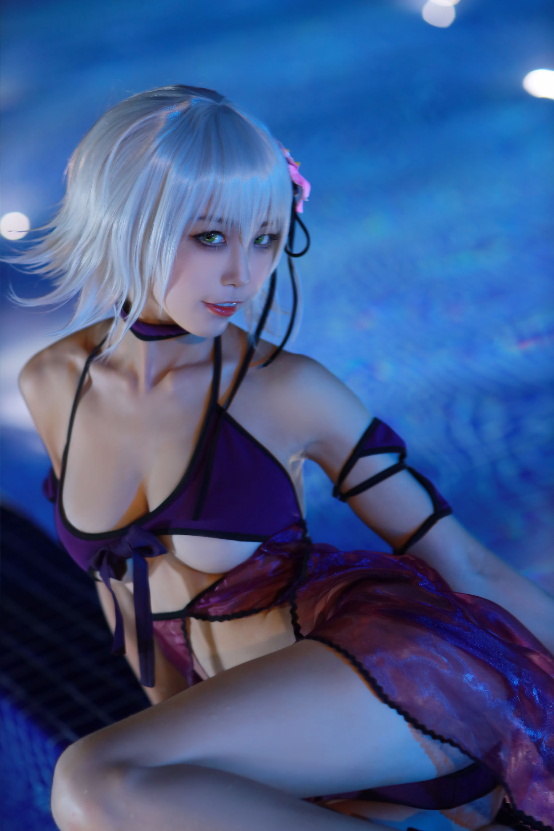 [Cosplay] 动漫博主水淼aqua - 贞德泳装