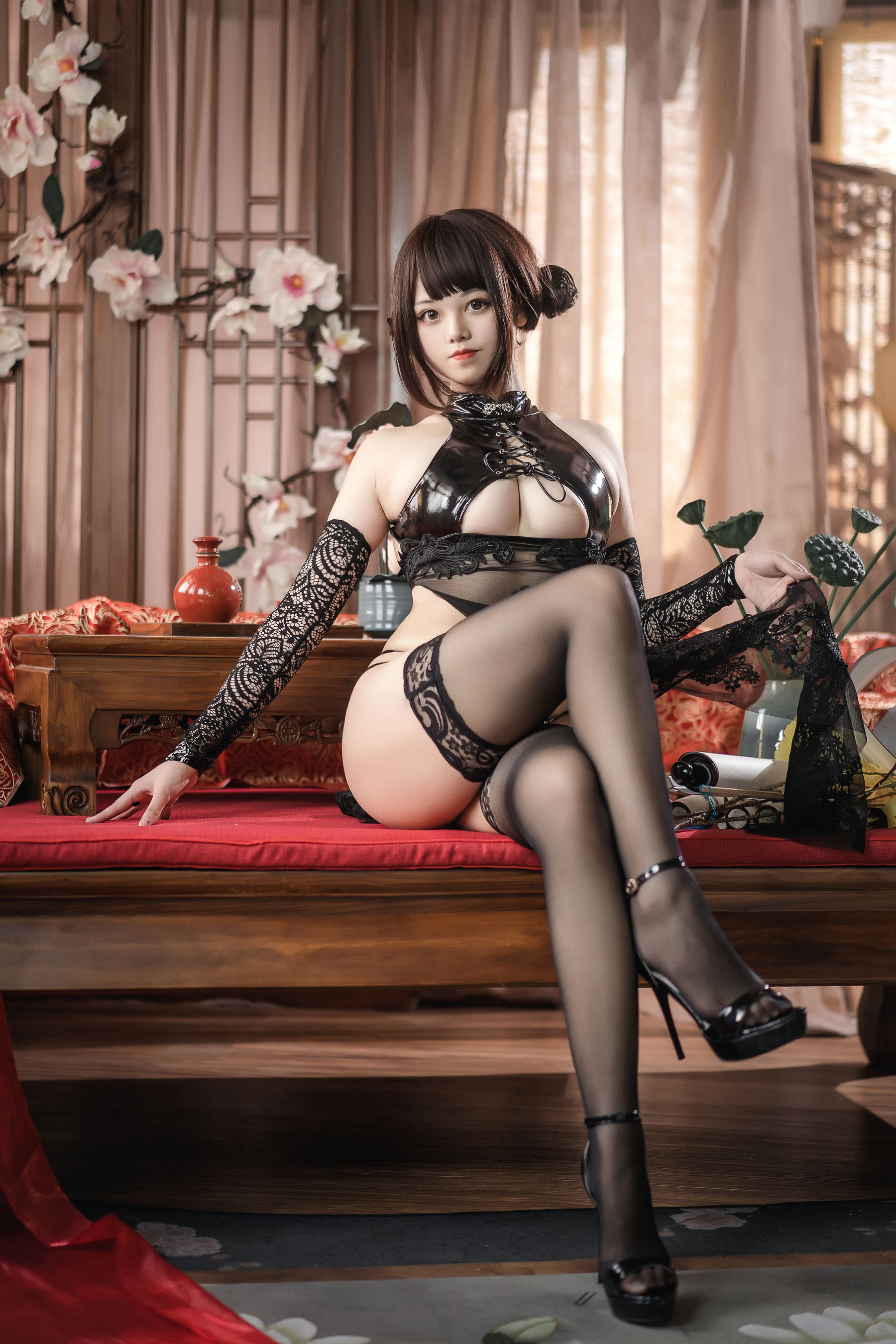 [Cosplay] 萌系小姐姐蜜汁猫裘 - 绝代风华 旗袍