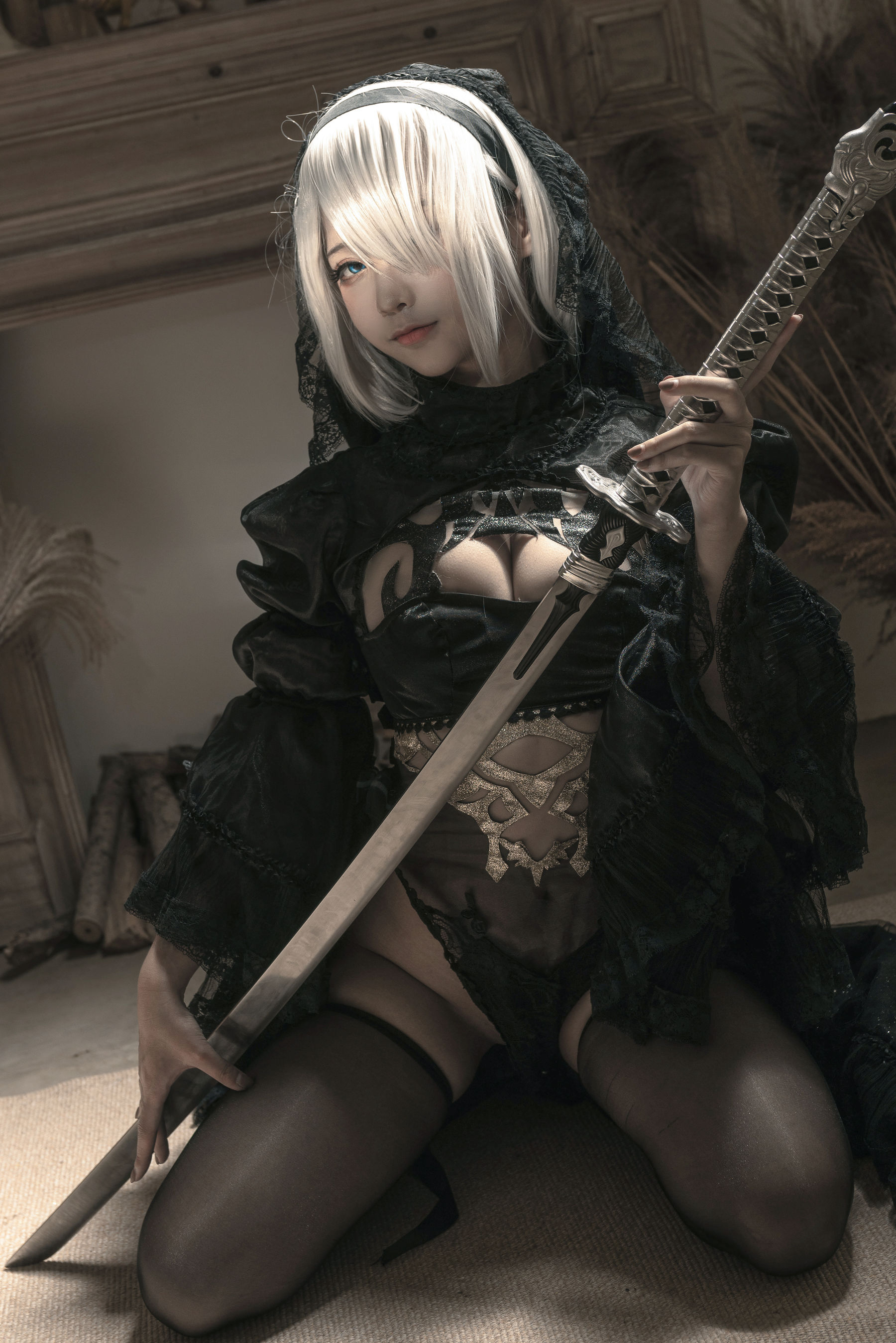 [Cosplay] 动漫博主蠢沫沫 - 尼尔纪元 黑花嫁