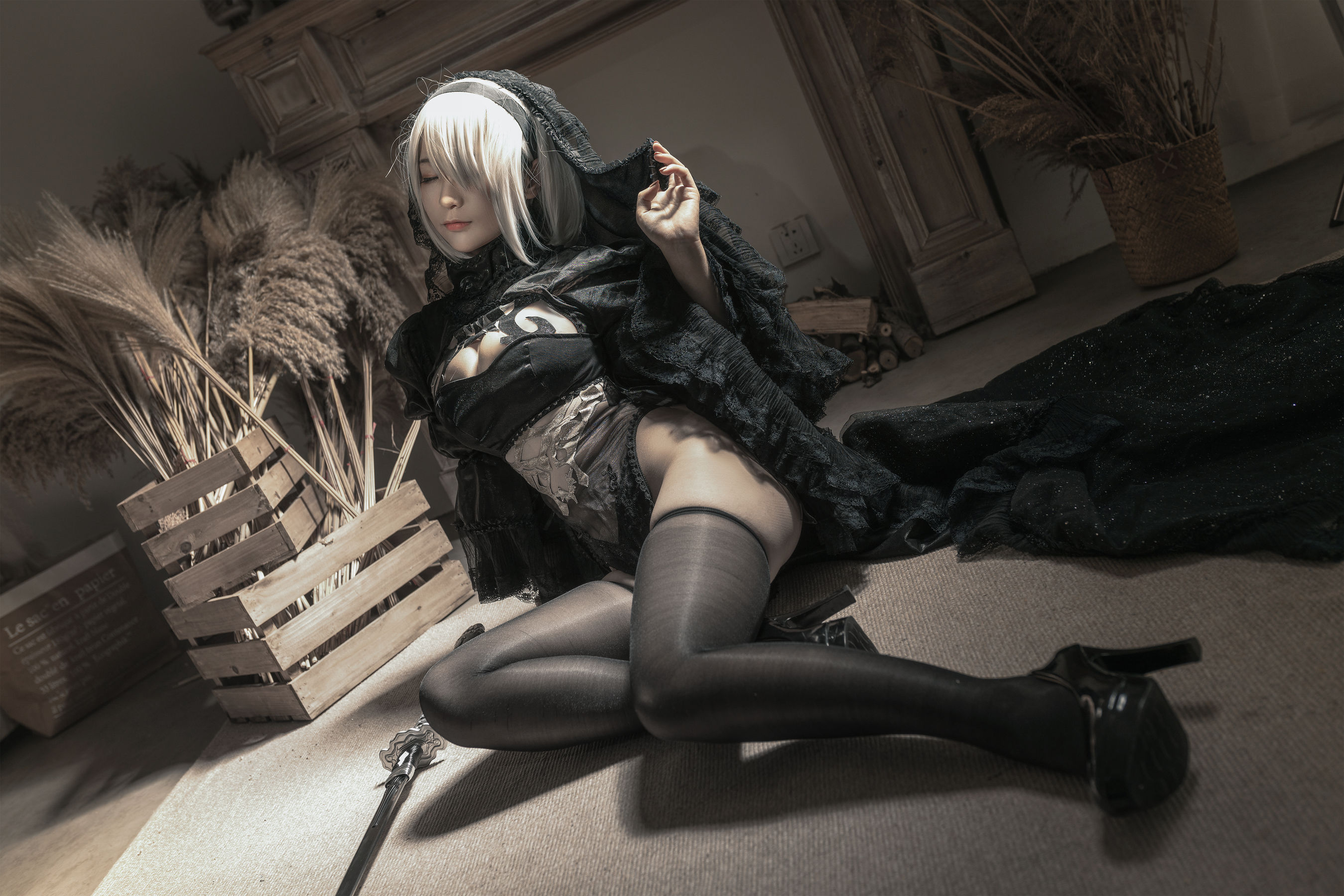 [Cosplay] 动漫博主蠢沫沫 - 尼尔纪元 黑花嫁