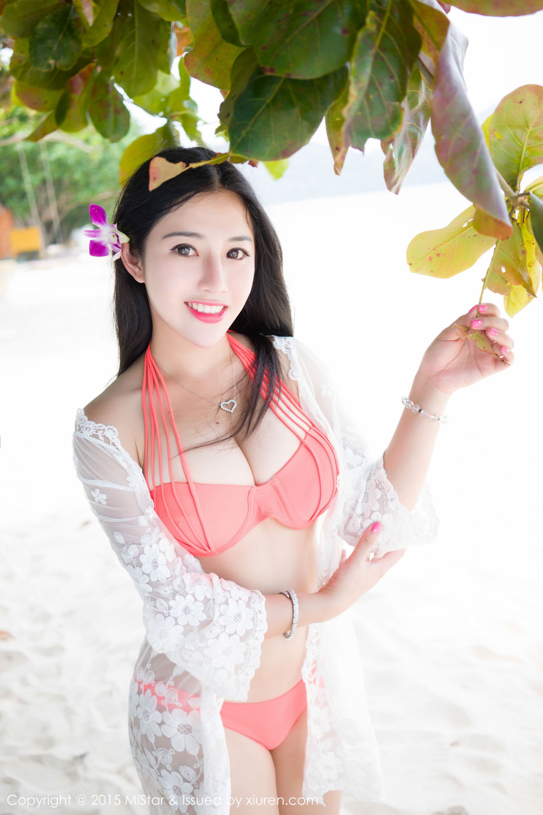 嘉嘉Tiffany《普吉岛旅拍》黑丝+蕾丝+比基尼 [魅妍社MiStar] Vol.036