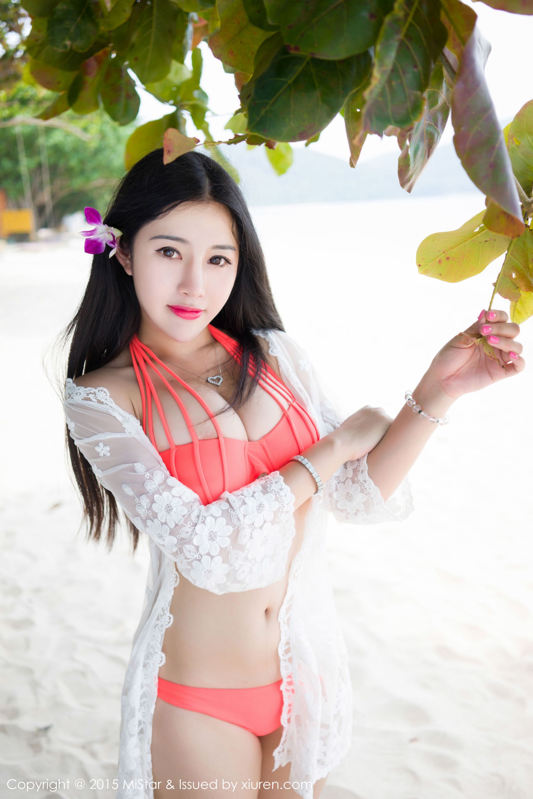 嘉嘉Tiffany《普吉岛旅拍》黑丝+蕾丝+比基尼 [魅妍社MiStar] Vol.036
