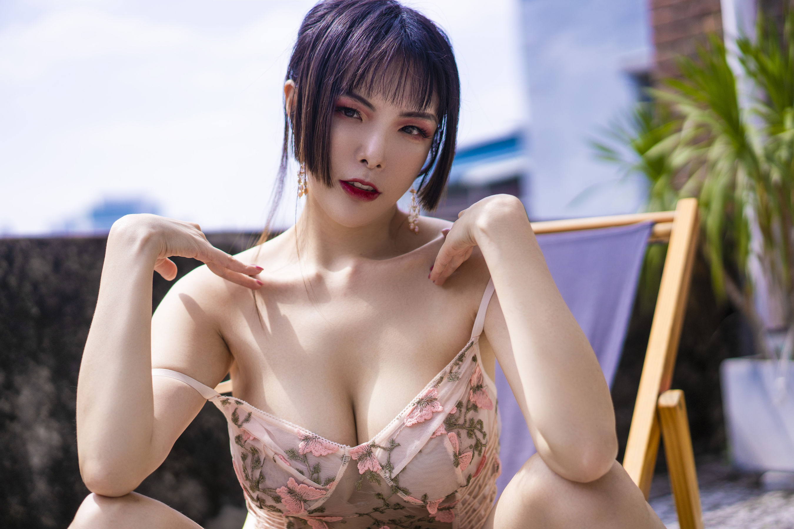 [Cosplay] 秋和柯基(夏小秋秋秋) - 天台