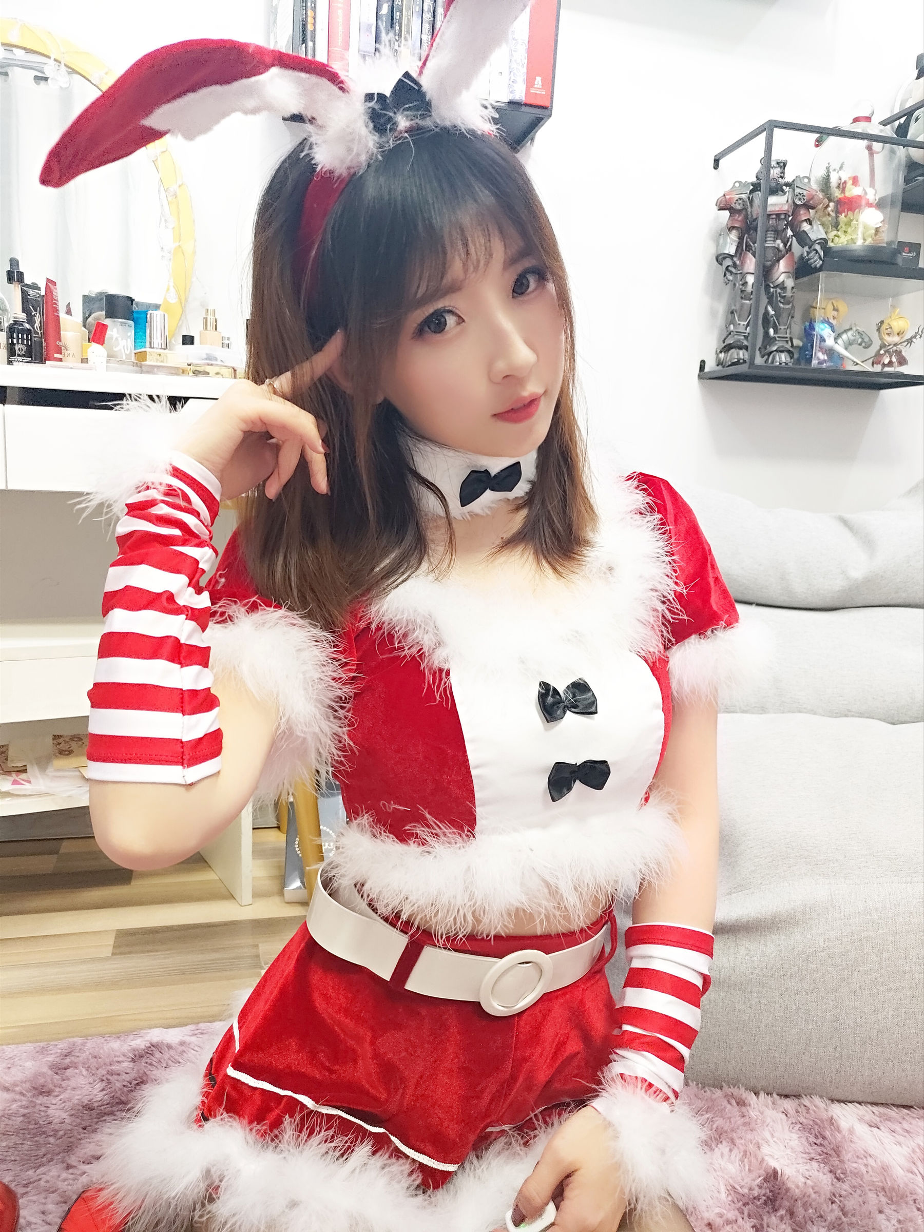[Cosplay] 斗鱼主播小女巫露娜 - 圣诞装