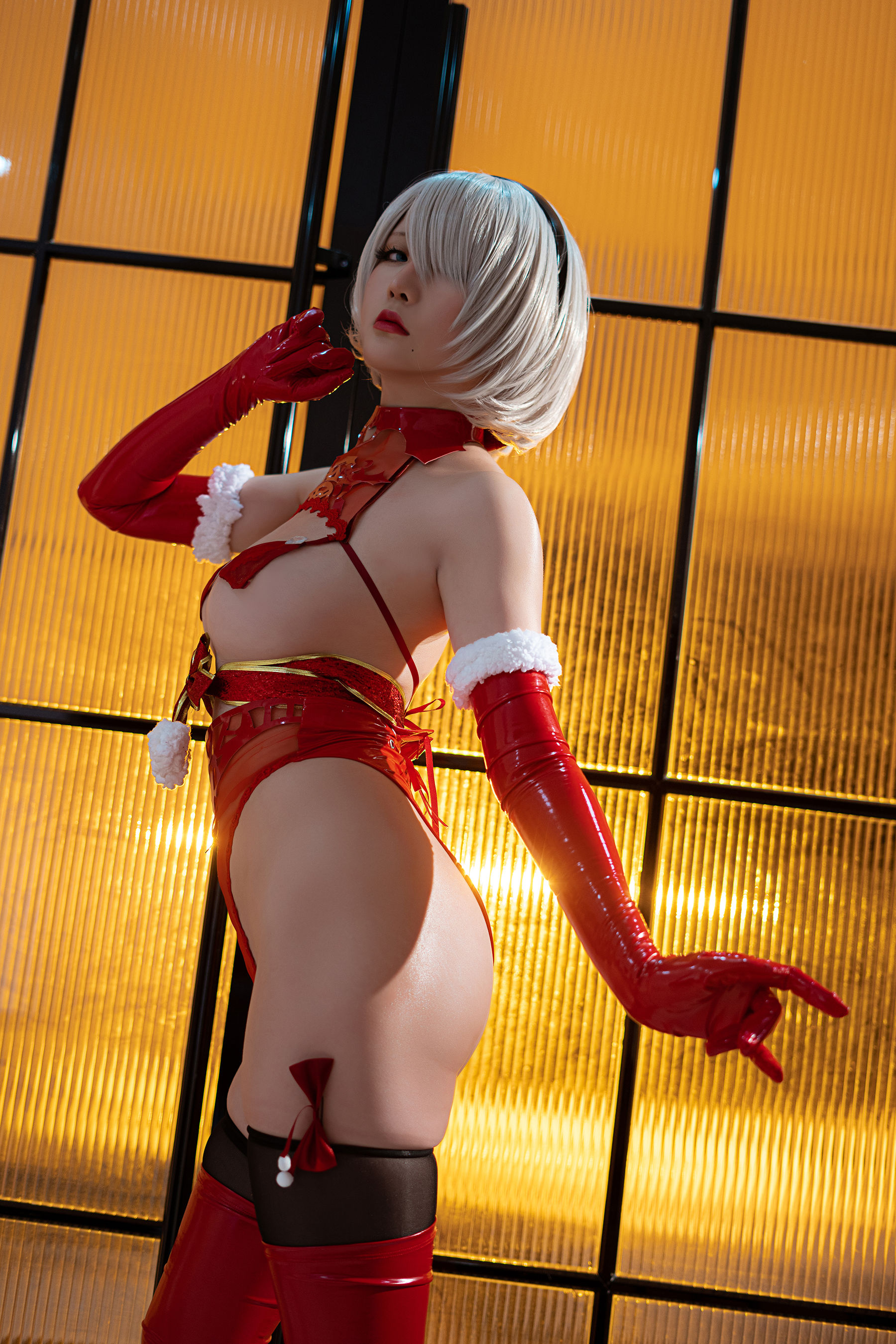 [Cosplay] Coser小姐姐星之迟迟 - 圣诞2B