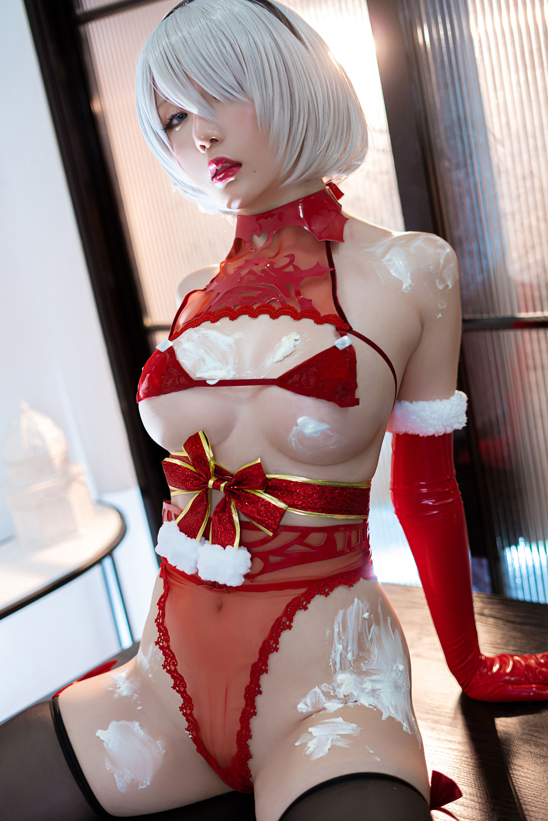 [Cosplay] Coser小姐姐星之迟迟 - 圣诞2B