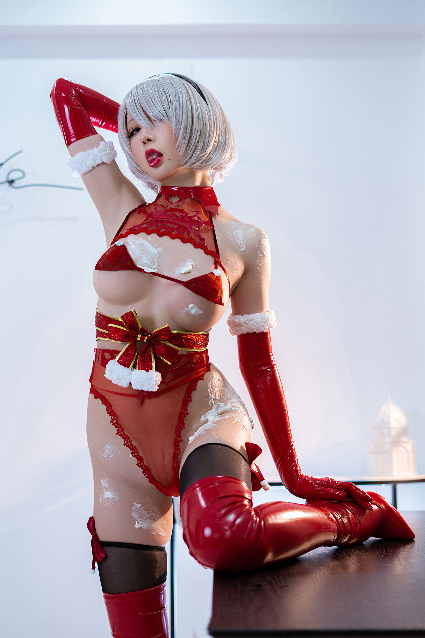[Cosplay] Coser小姐姐星之迟迟 - 圣诞2B