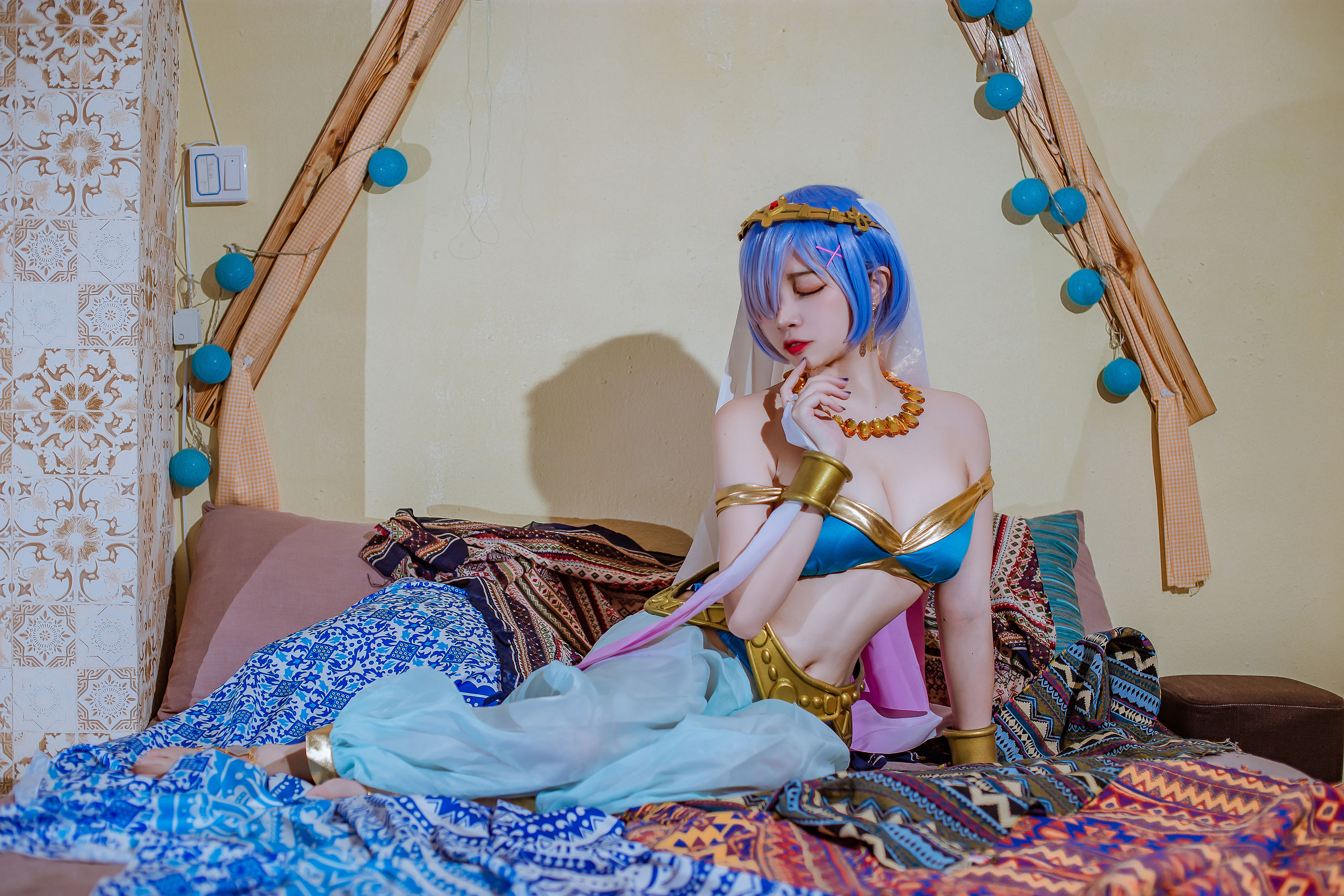 [Cosplay] 人气Coser二佐Nisa - 蕾姆舞娘
