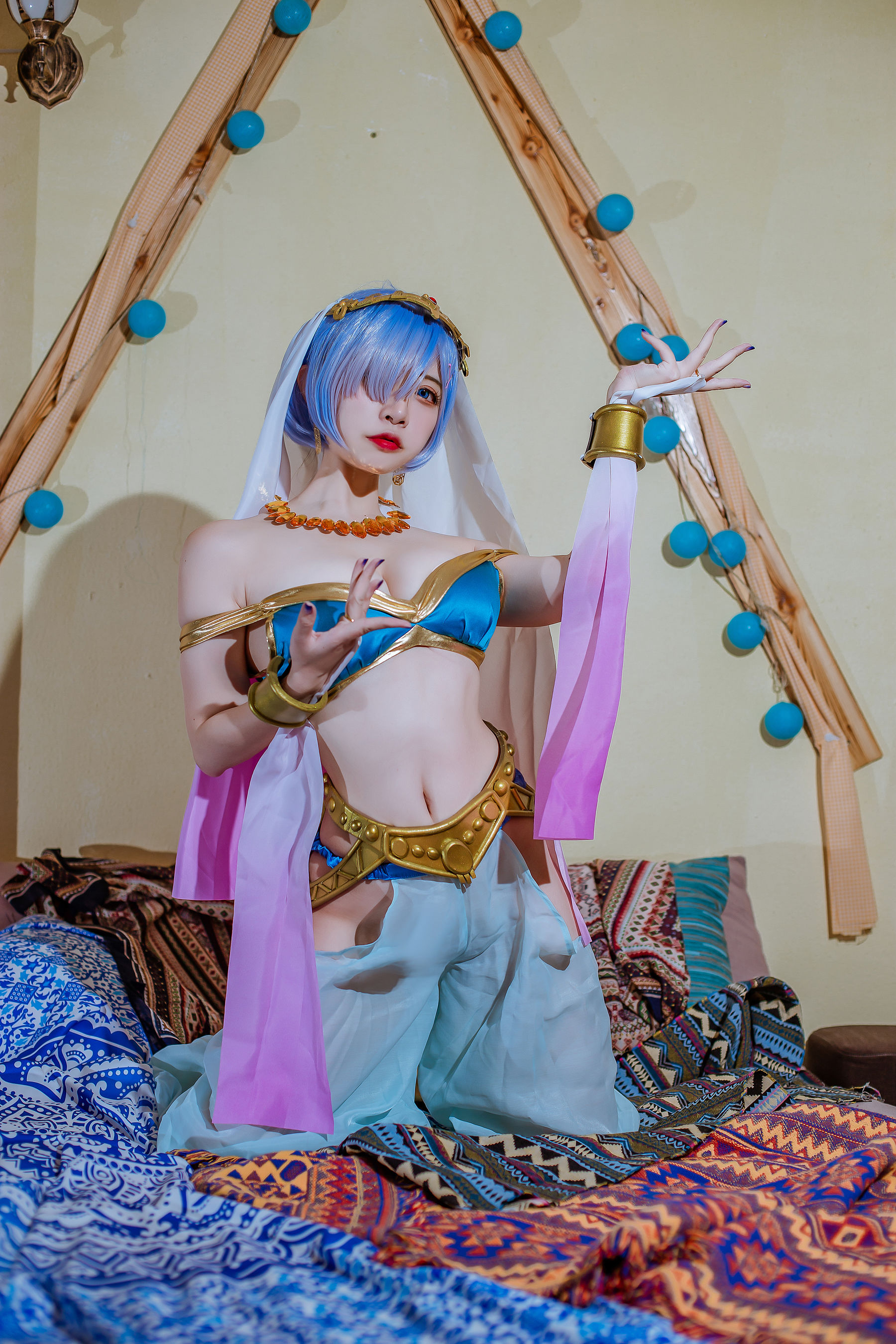 [Cosplay] 人气Coser二佐Nisa - 蕾姆舞娘