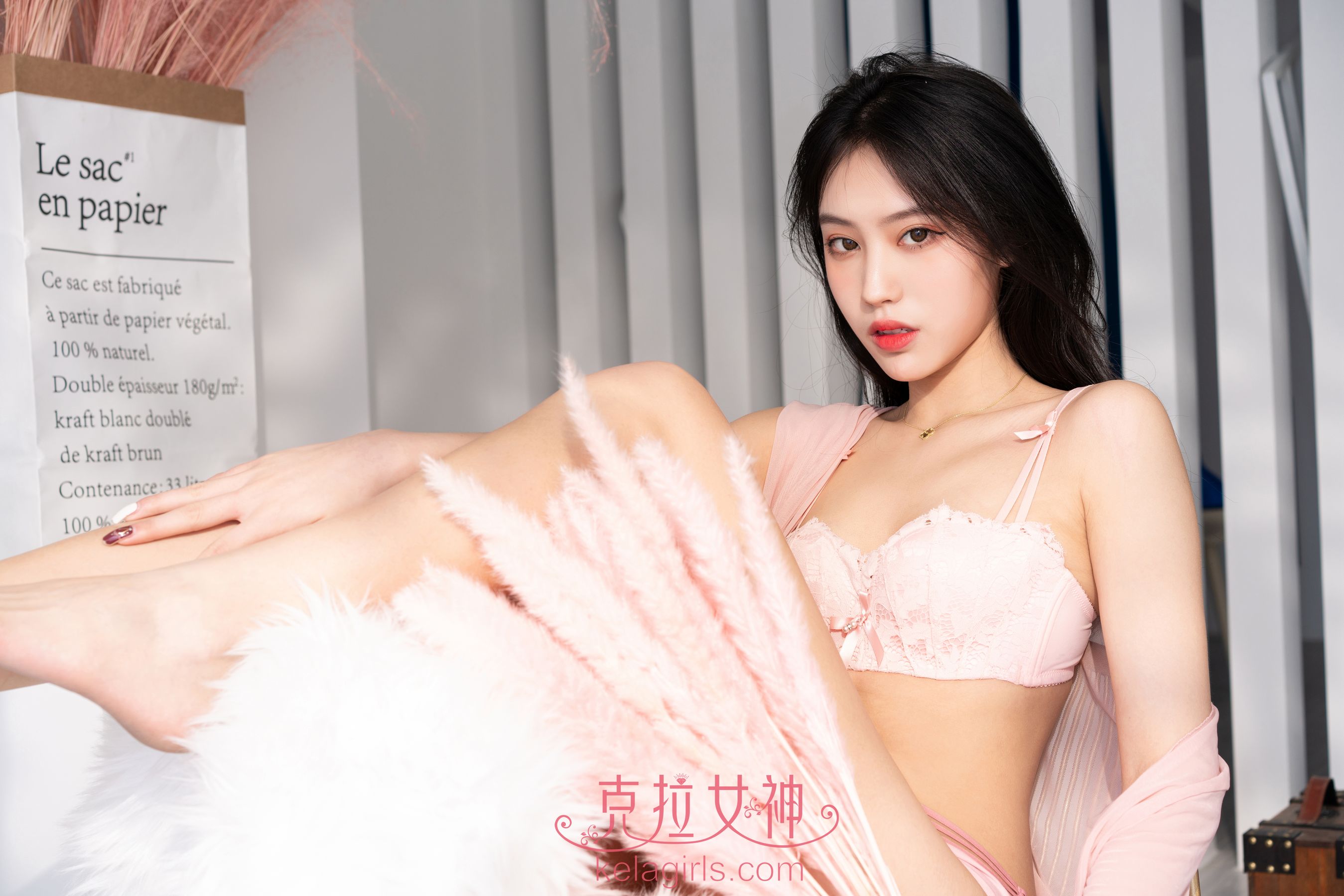 [克拉女神Kelagirls]  沫夕 一袭粉纱