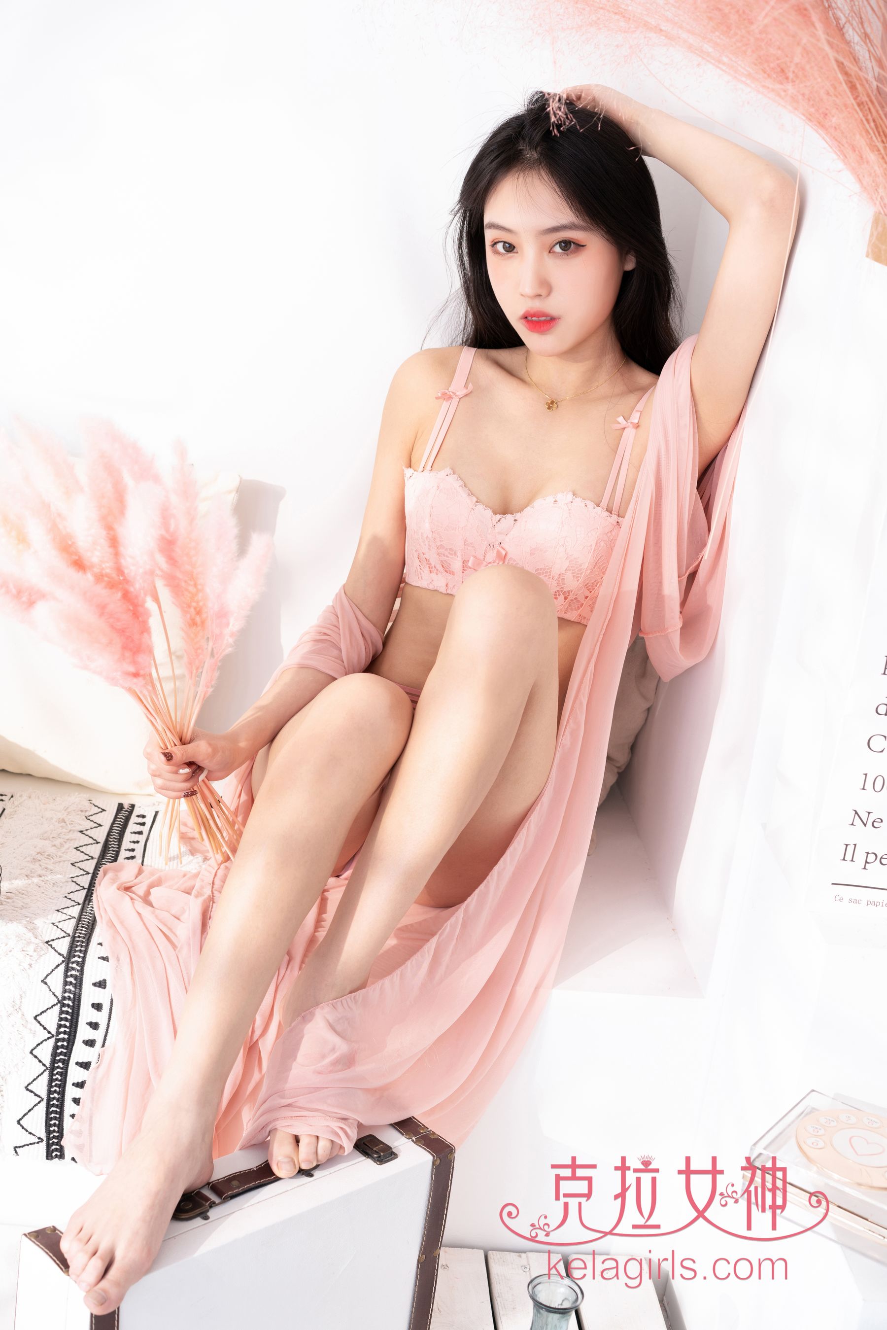 [克拉女神Kelagirls]  沫夕 一袭粉纱