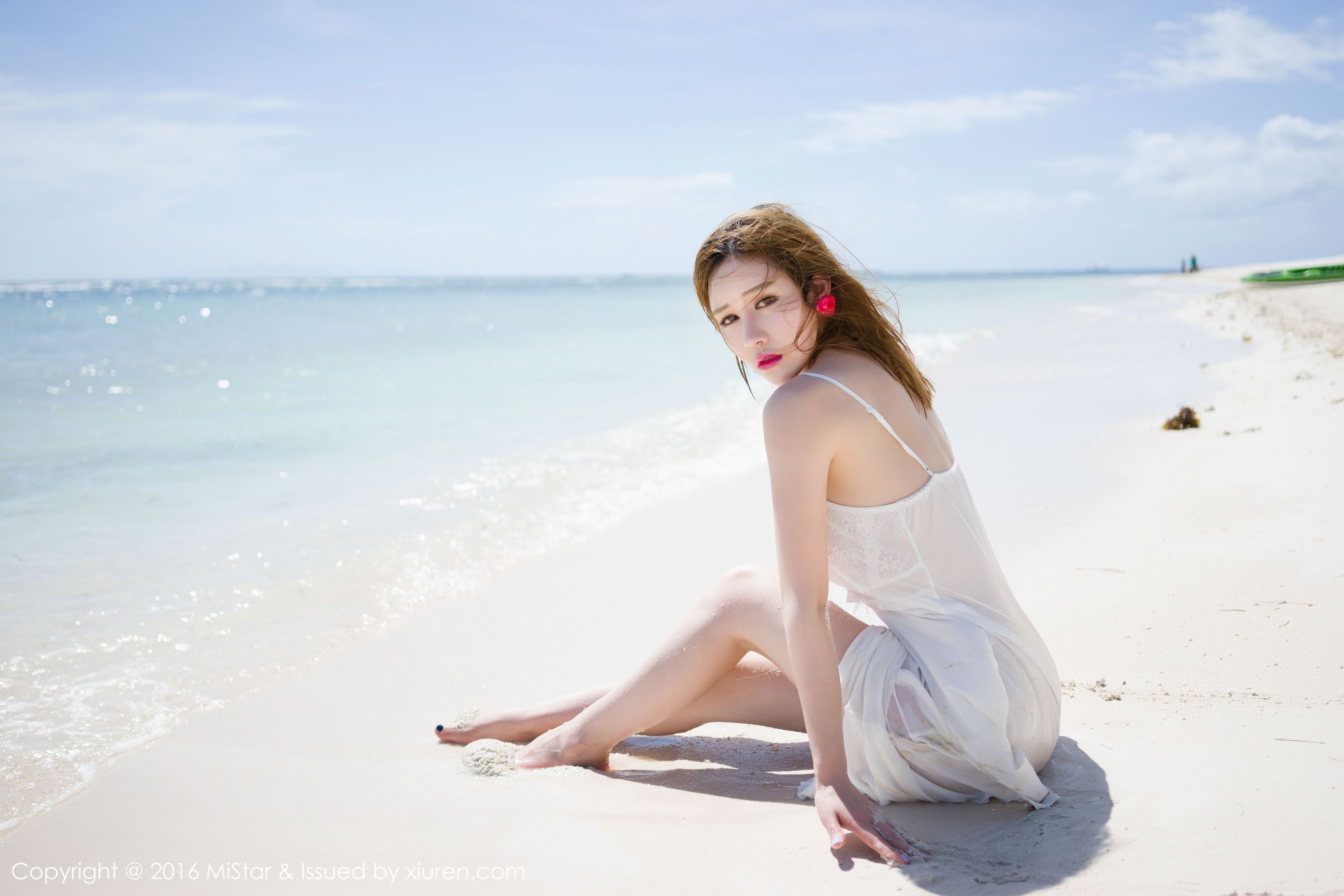 于姬Una《海滩长裙+死库水》 [魅妍社MiStar] Vol.056