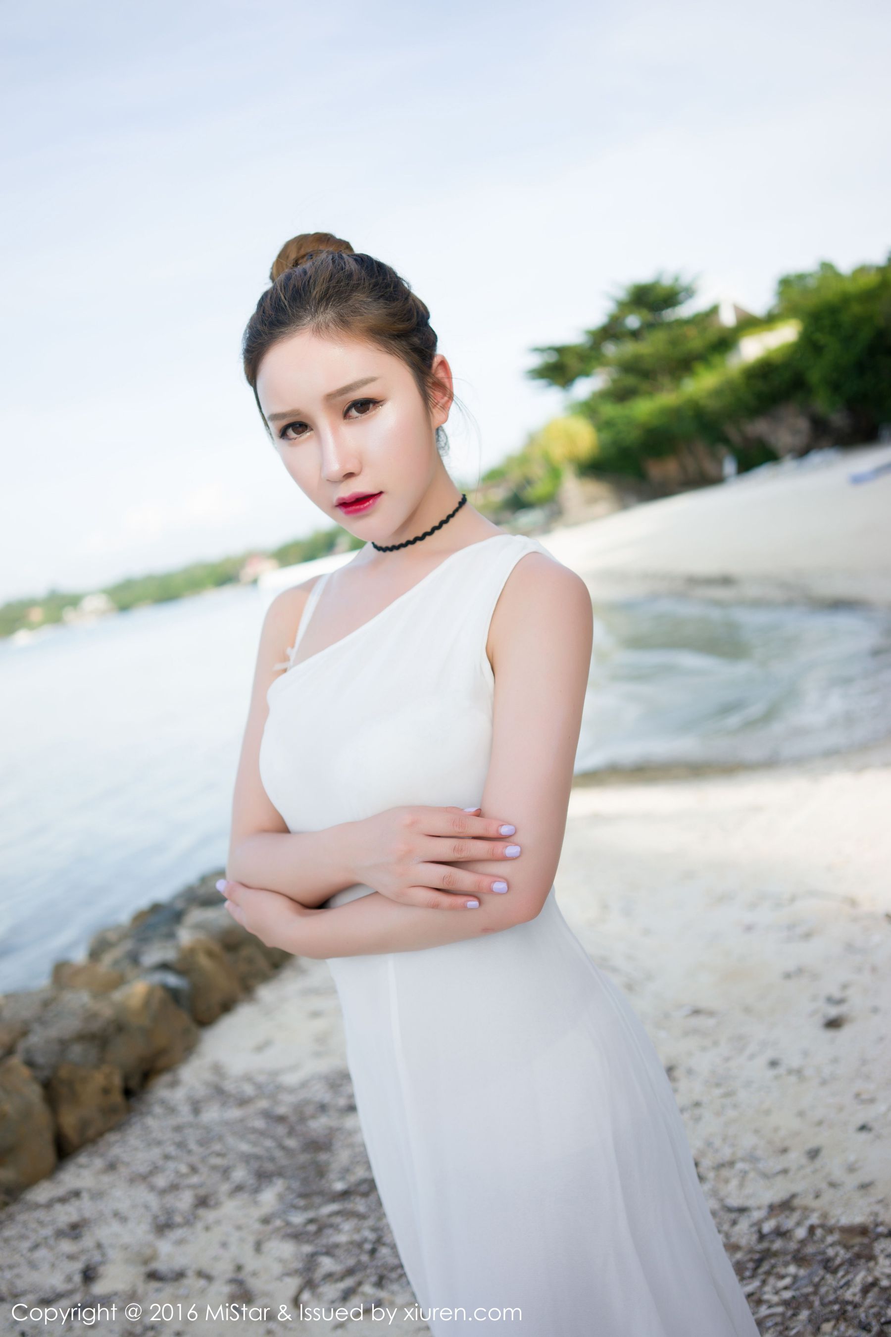 于姬Una《薄荷岛旅拍》内衣+长裙+死库水 [魅妍社MiStar] Vol.066