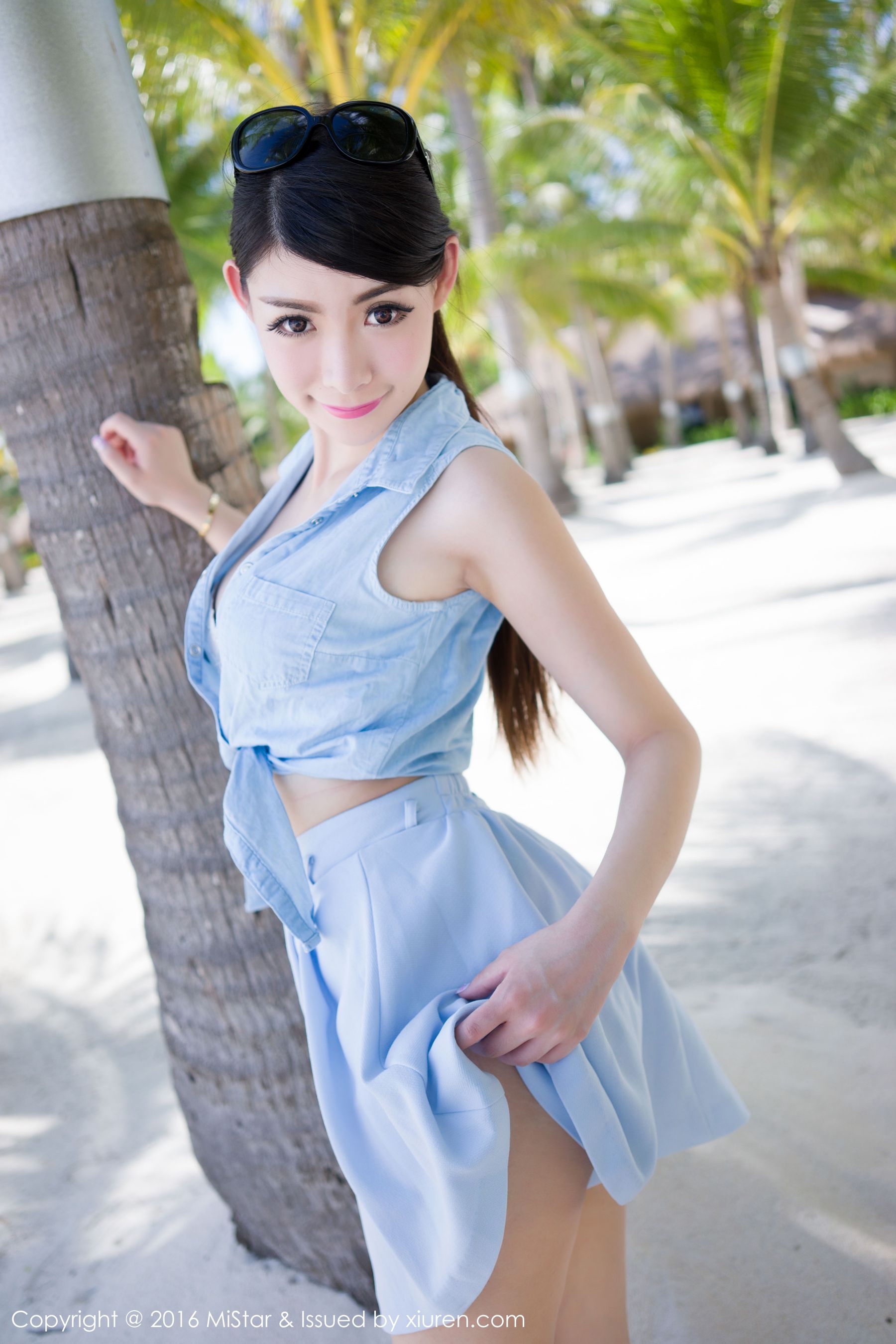 Mara酱《薄荷岛旅拍》比基尼+单车女生+水手服 [魅妍社MiStar] Vol.071