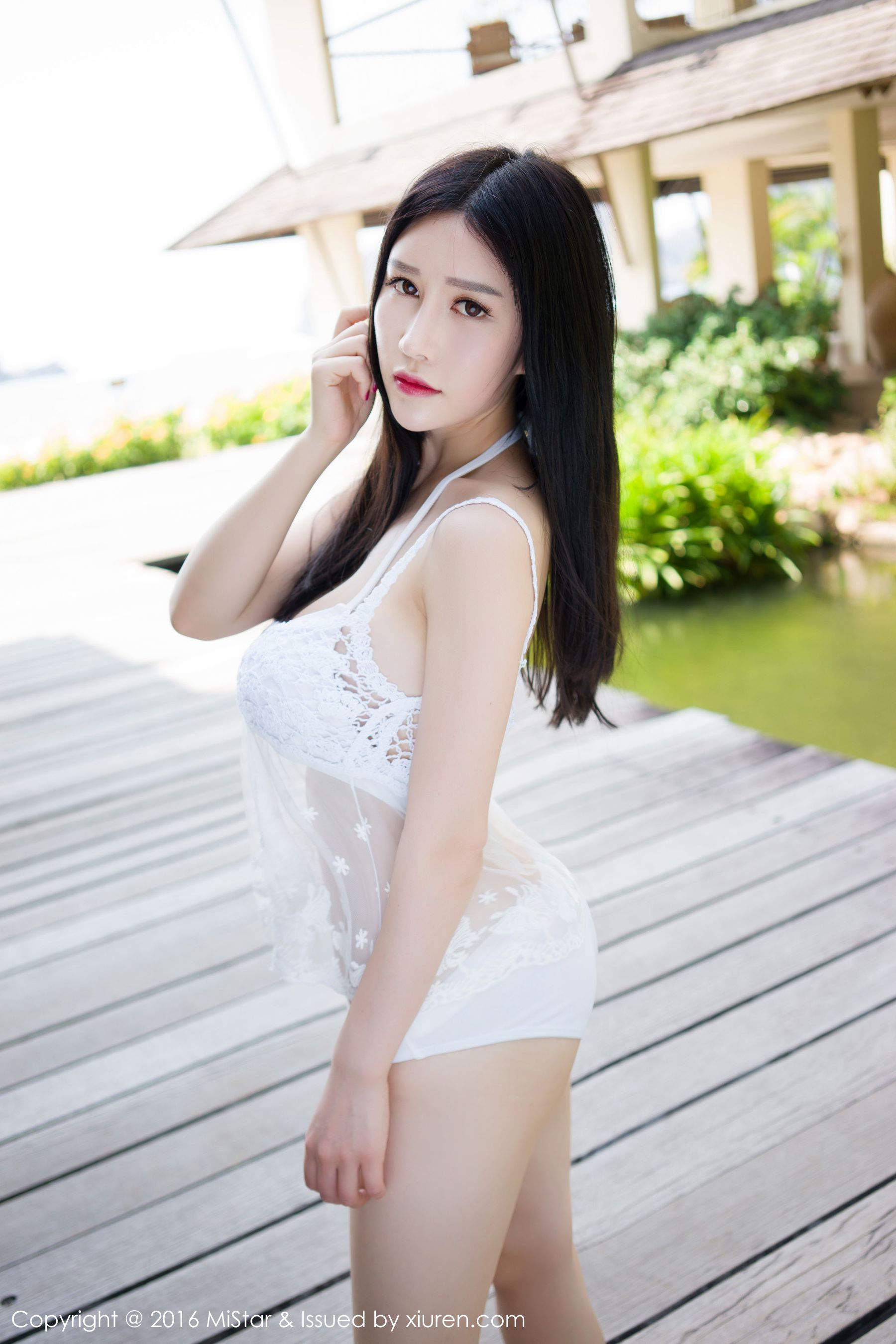 于姬Una《兰卡威旅拍》蕾丝女神 [魅妍社MiStar] Vol.074