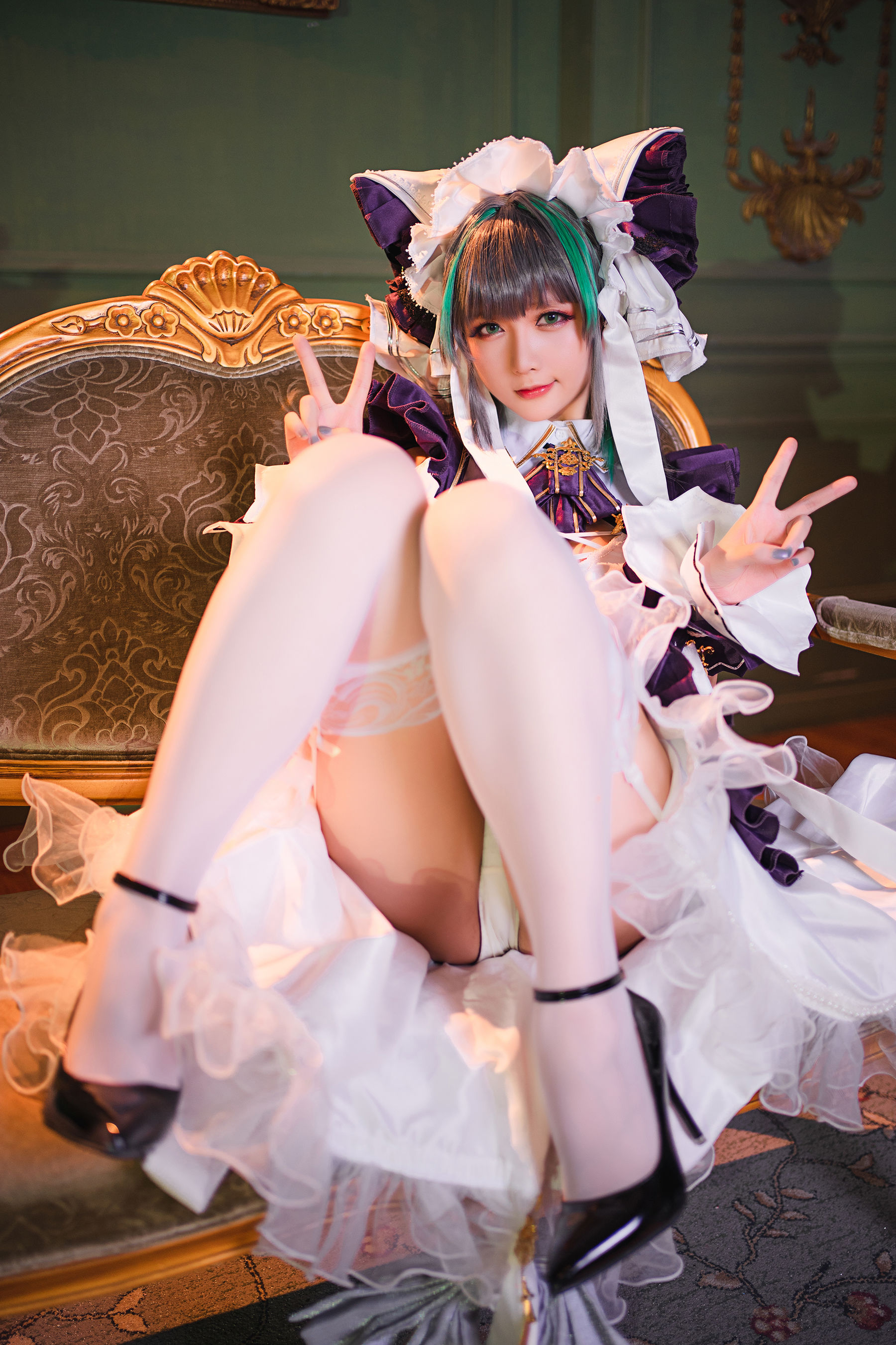 [COS福利] Coser小姐姐星之迟迟 - R-Maid《柴郡》