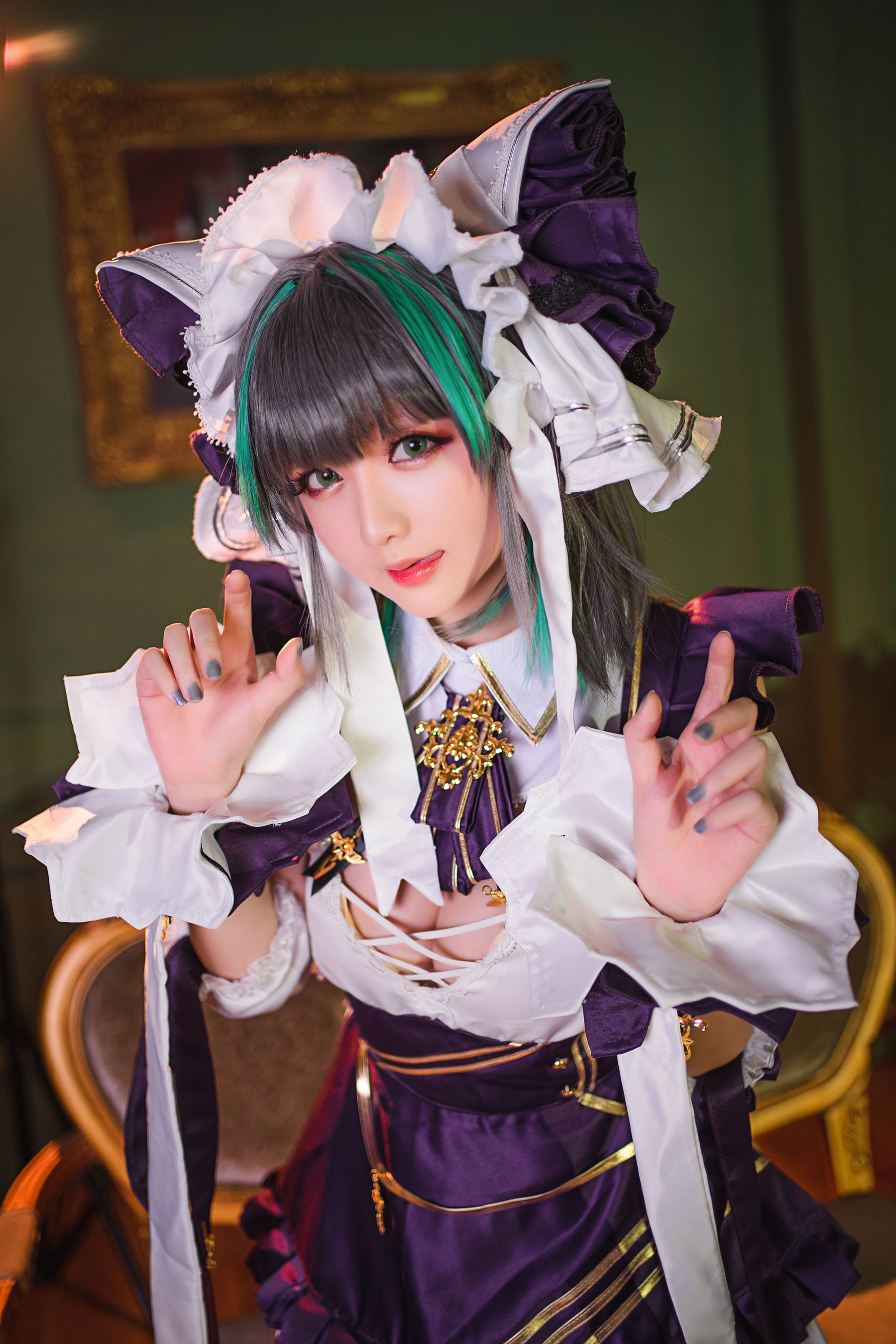 [COS福利] Coser小姐姐星之迟迟 - R-Maid《柴郡》