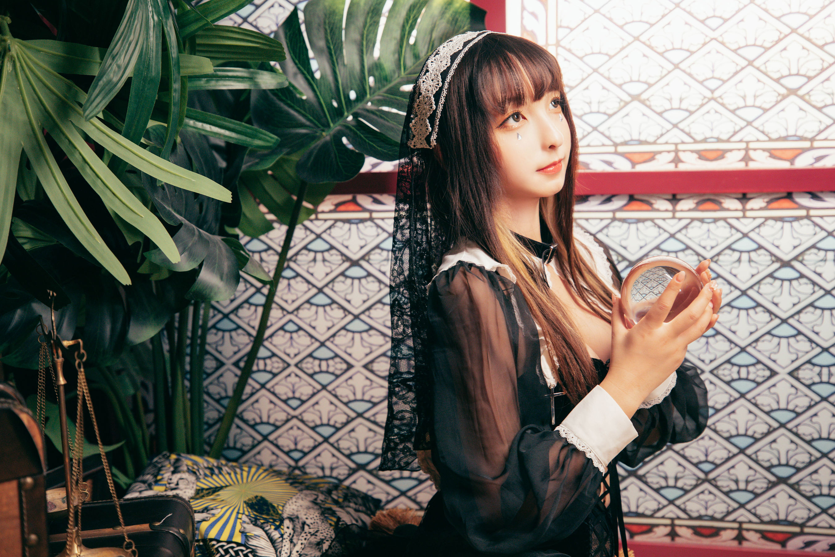 [COS福利] 萝莉神楽板真冬 - 光の囁き-光の修女