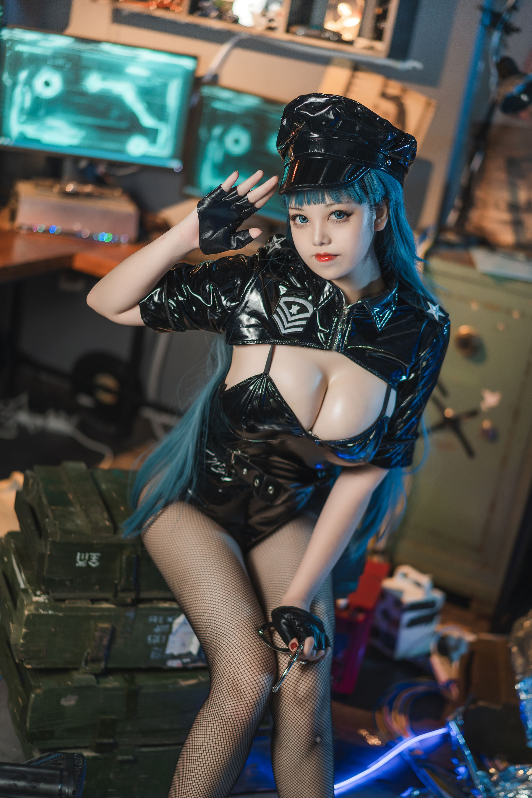 [COS福利] 萌系小姐姐蜜汁猫裘 - 女警2