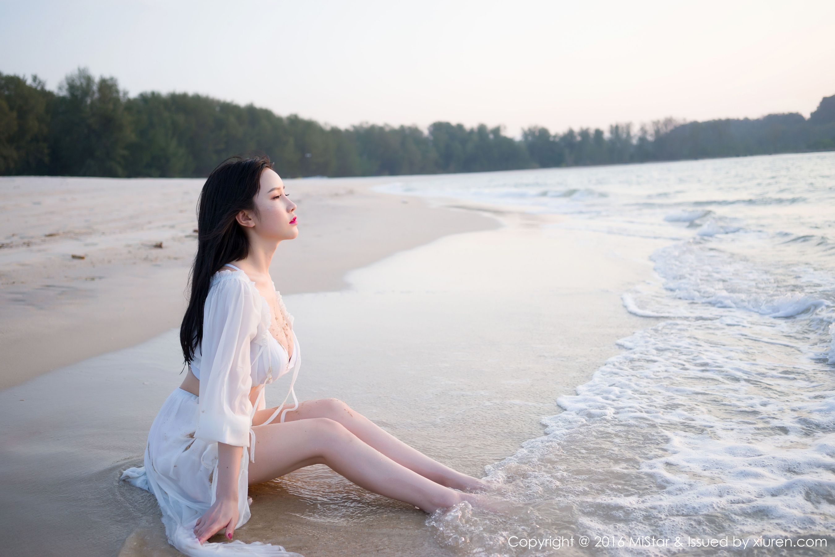 于姬Una《兰卡威旅拍》海滩长裙+泳装 [魅妍社MiStar] Vol.106