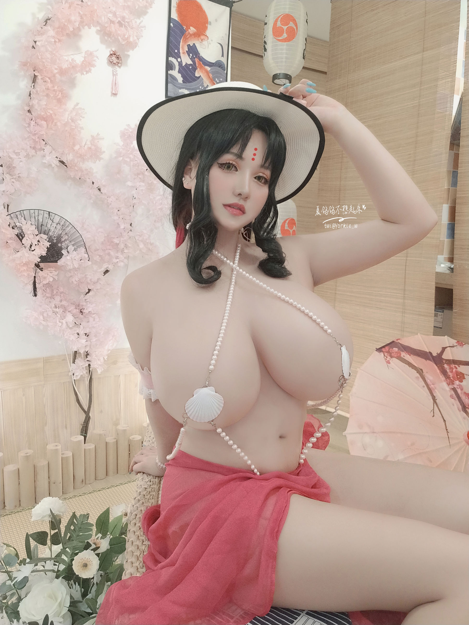 [COS福利] 夏鸽鸽不想起床 - 杀生院泳装